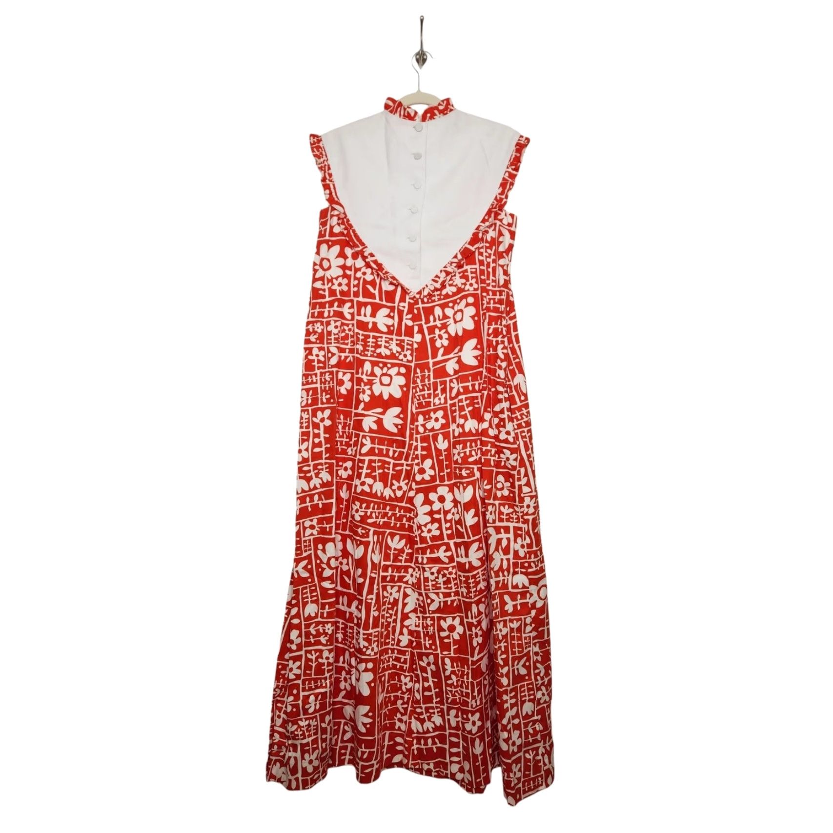 Vintage VINTAGE Andrade Dress Aloha Hawaii Maxi Red 70s Honolulu Beach Surf Sundress Women M Long Maxi Dress Womens Size M / US 6-8 / IT 42-44 - 2 Thumbnail
