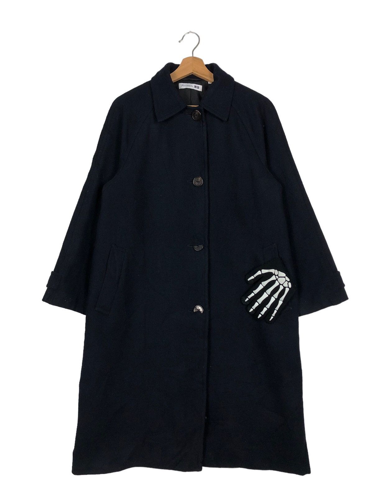 JW Anderson 🔥90s Rich Black - Fly Coats Long Jacket J.W.Anderson Uniqlo Size US S / EU 44-46 / 1 - 1 Thumbnail