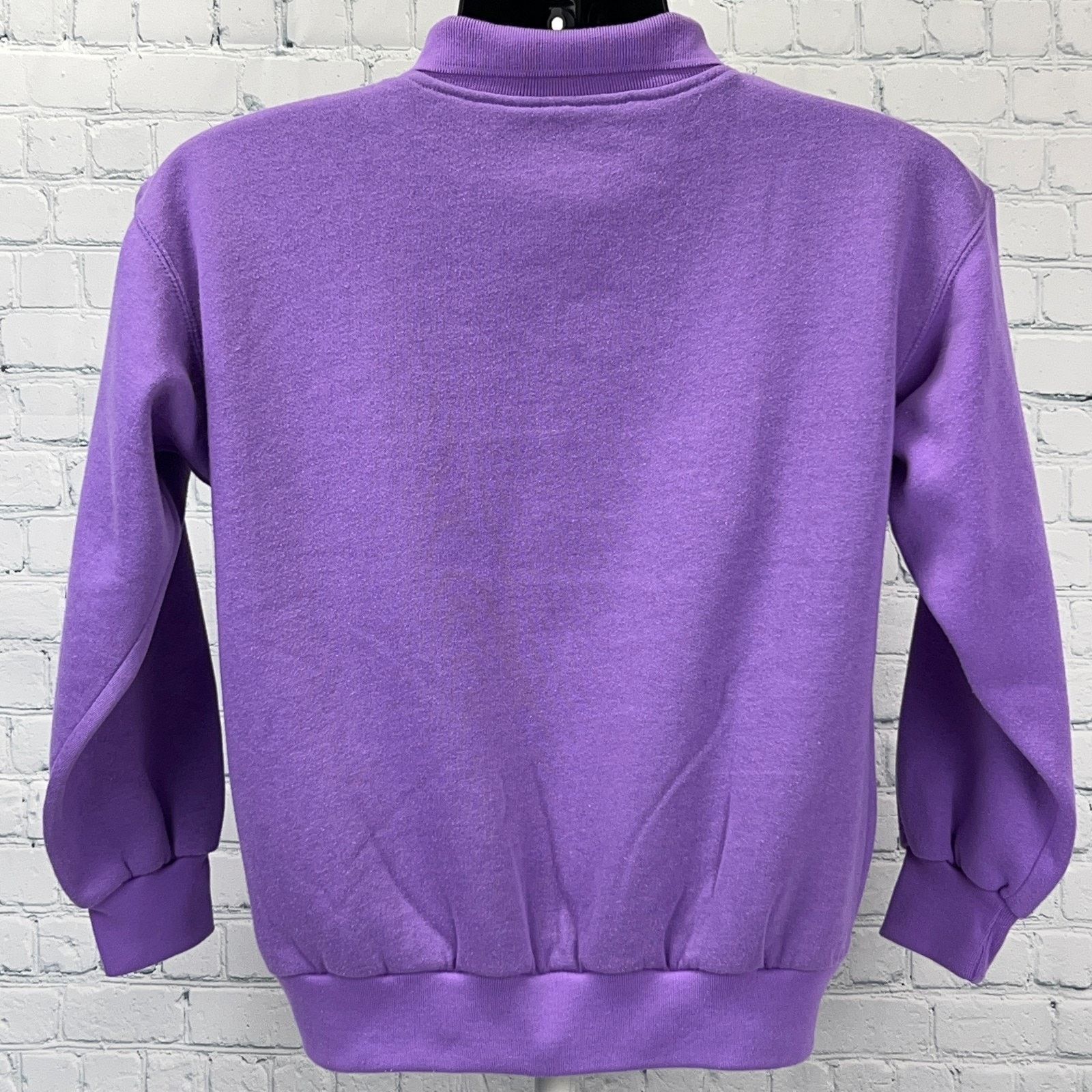 Vintage Vintage 80s Polo Sweatshirt Purple Granny Core Womens S Size S / US 4 / IT 40 - 2 Thumbnail