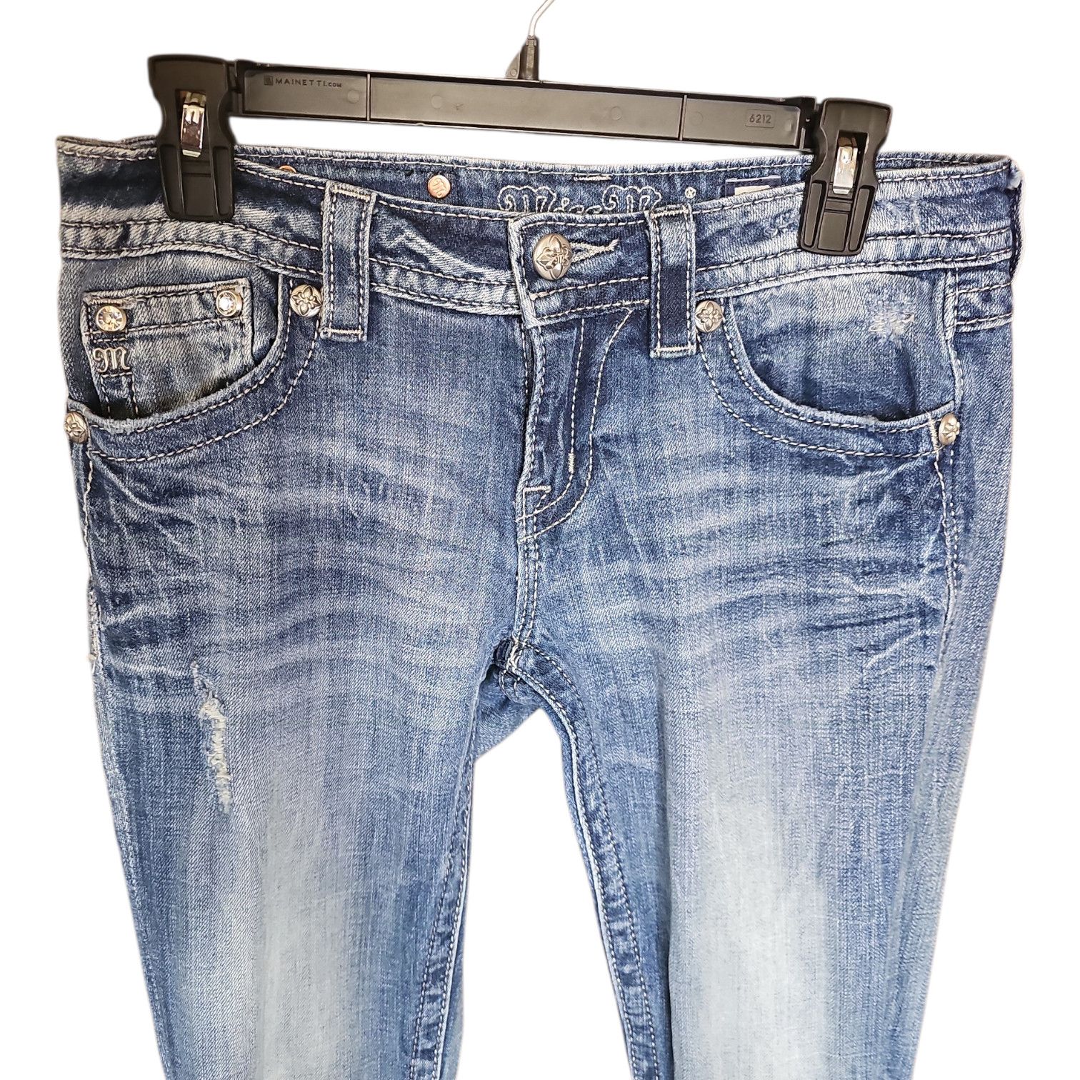 Miss Me Miss Me Signature Boot Jeans Size 28 Inseam 34 Size 28" / US 6 / IT 42 - 2 Thumbnail