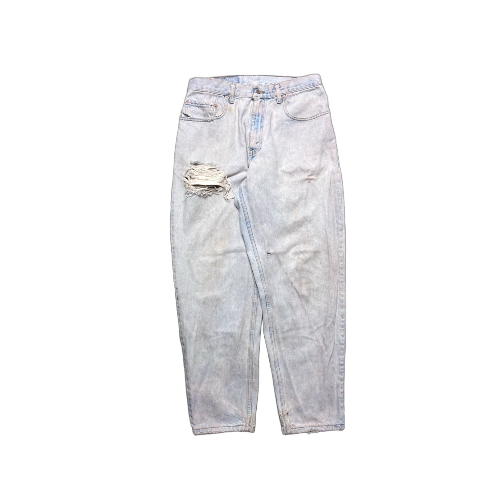 Levi's VINTAGE Levi’s 560 Jeans Mens 30x30 Distressed Tapered 90s Skater Blue Size US 30 / EU 46 - 1 Thumbnail