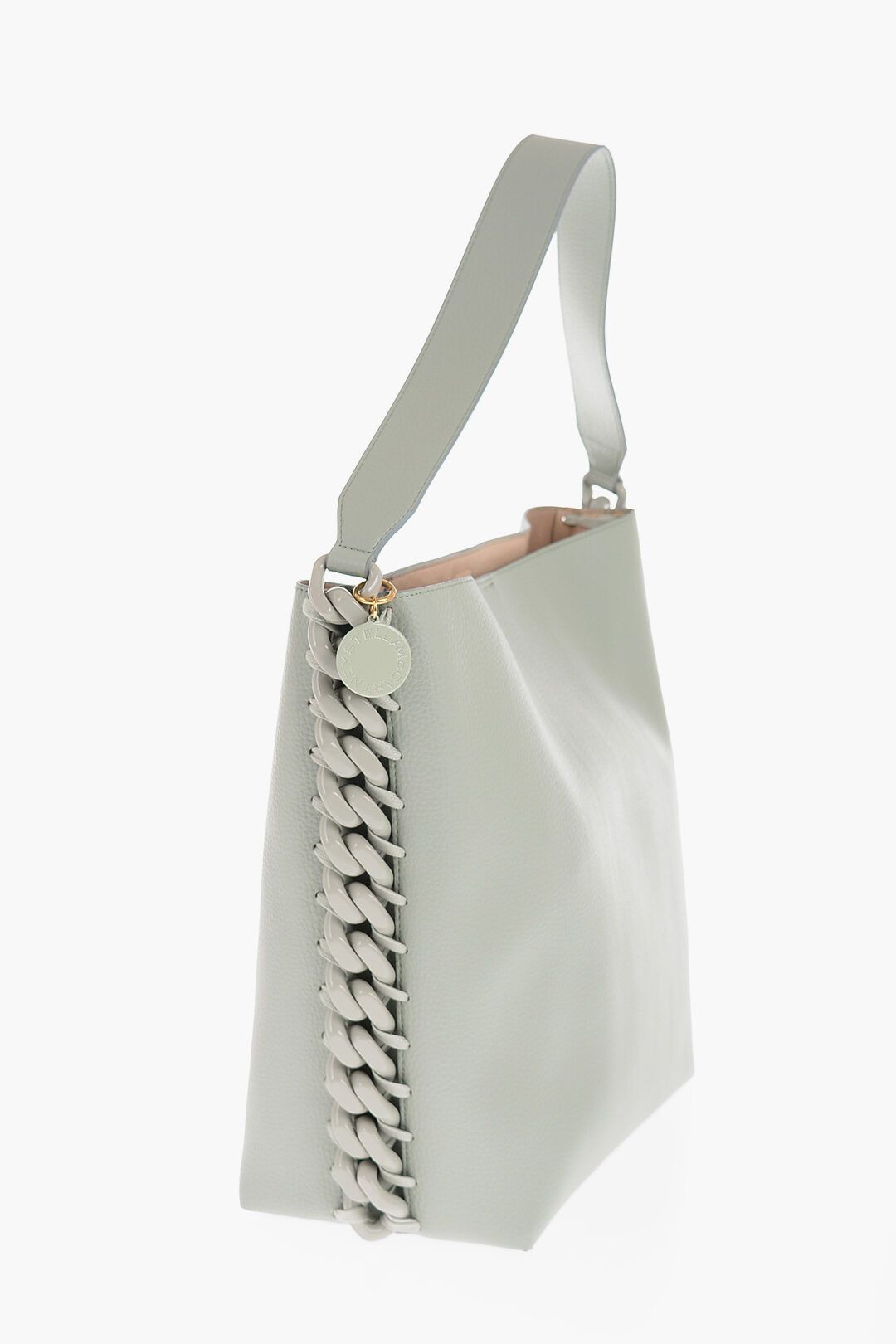Stella McCartney og1mm0824 Size: OS / Faux Leather Tote Bag With Side Chain Size ONE SIZE - 2 Thumbnail