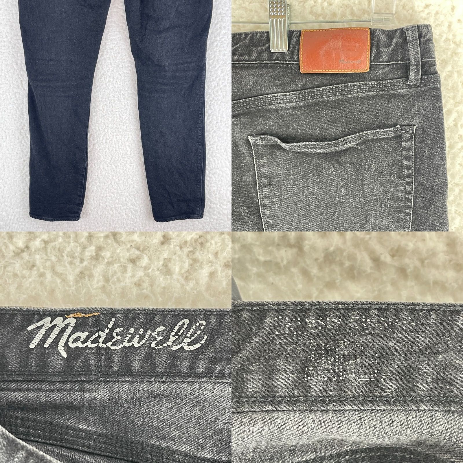 Madewell Madewell Jeans Womens Size 30 Black Denim Skinny Leg Mid-Rise Casual Stretch Size 30" / US 8 / IT 44 - 9 Thumbnail
