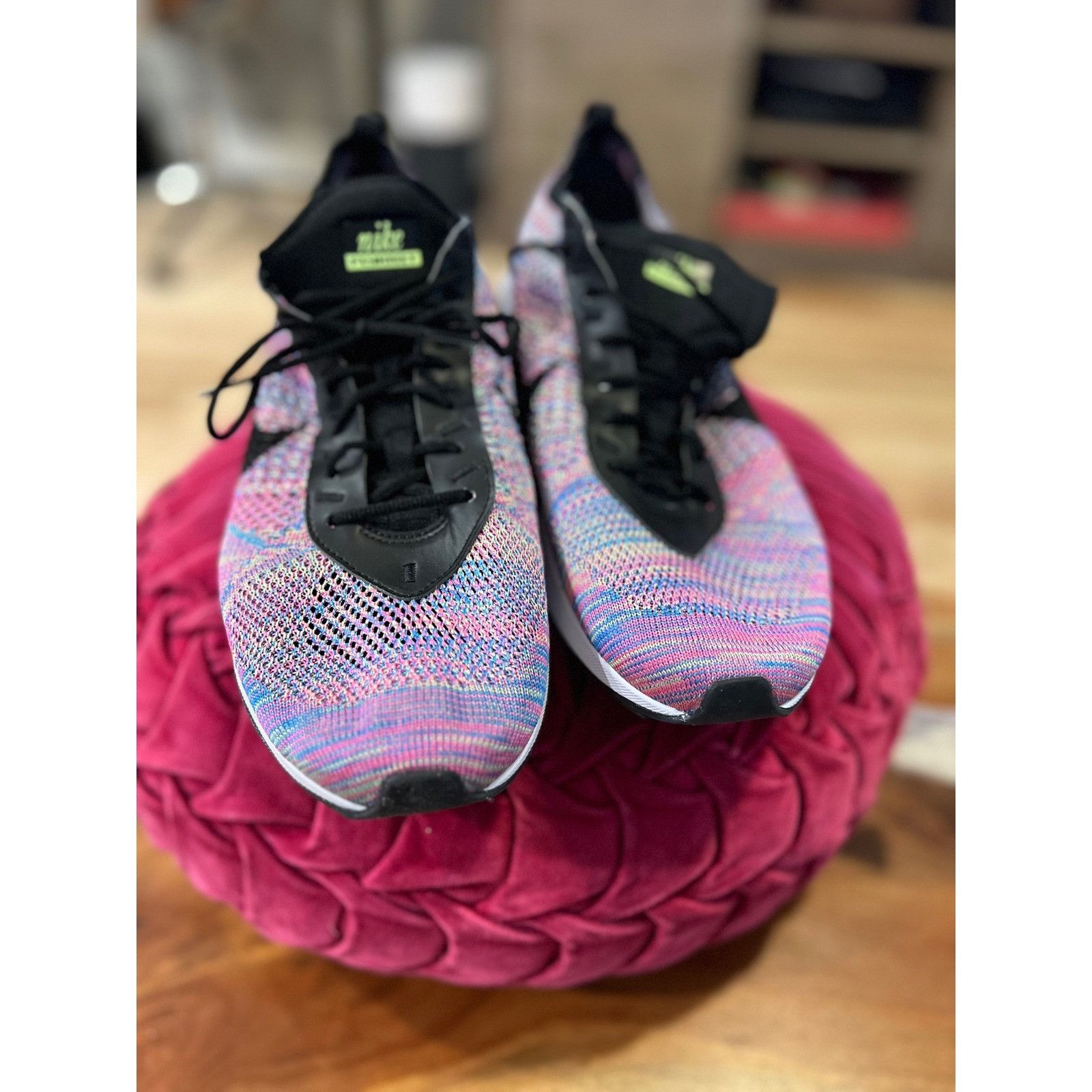 Nike Nike Air Max Flyknit Racer Multicolor Running Shoes Mens Siz Size US 11.5 / EU 44-45 - 3 Thumbnail