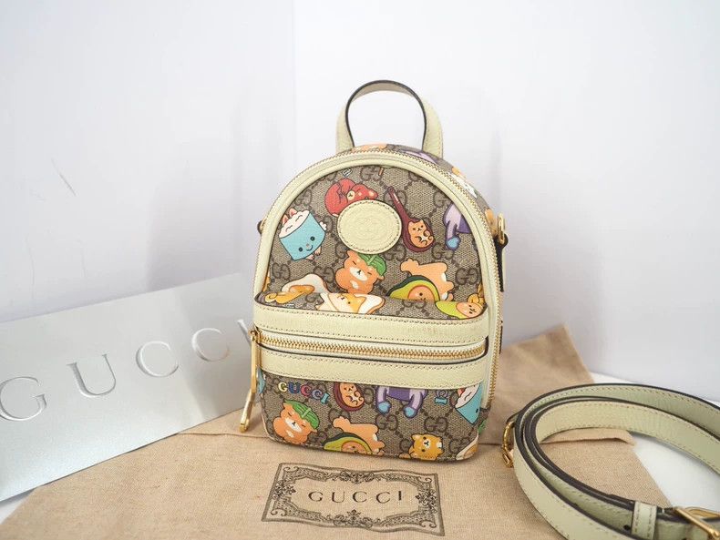 Gucci Guicci Brown Monogram Animal Illustration Single Shoulder Size ONE SIZE - 1 Thumbnail
