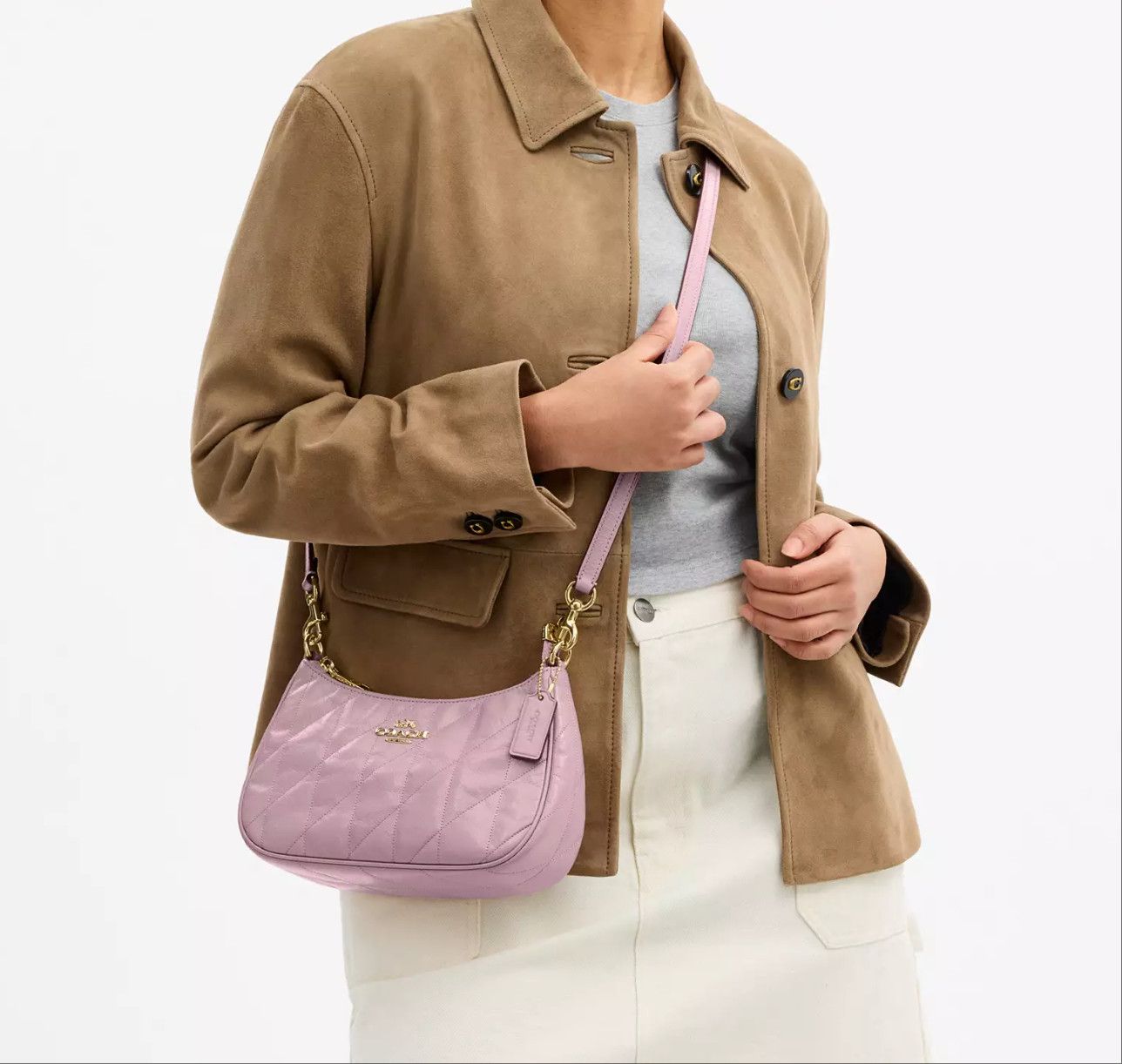 Coach NWT Coach Teri Shoulder Bag With Quilting CDY83 Size ONE SIZE - 12 Thumbnail