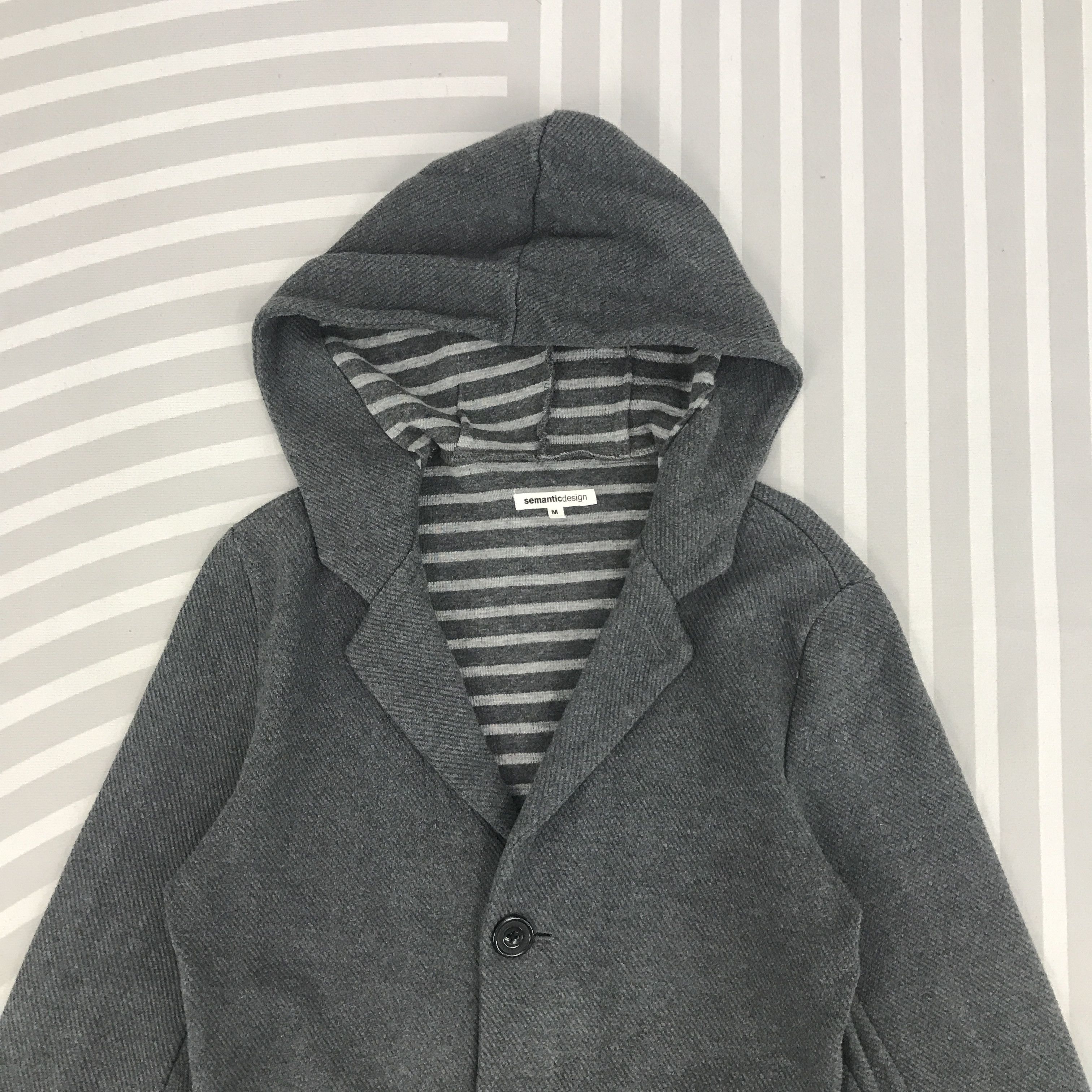 Vintage × semanticdesign Vintage Semantic Design Blazer hoodie Design jacket Size US M / EU 48-50 / 2 - 2 Thumbnail