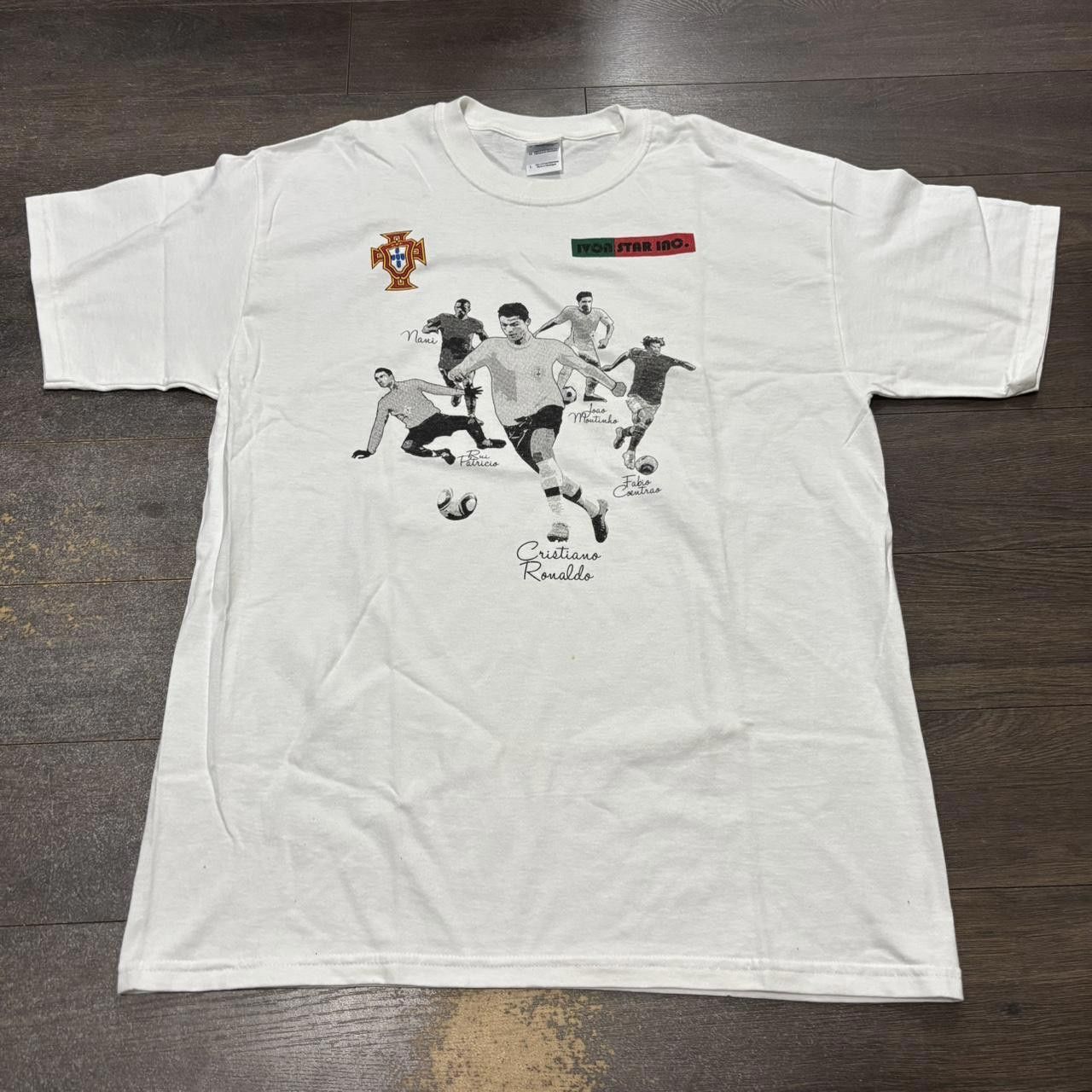 Designer Vintage Portugal FPF Cristiano Ronaldo soccer team t shirt L Size US L / EU 52-54 / 3 - 3 Thumbnail