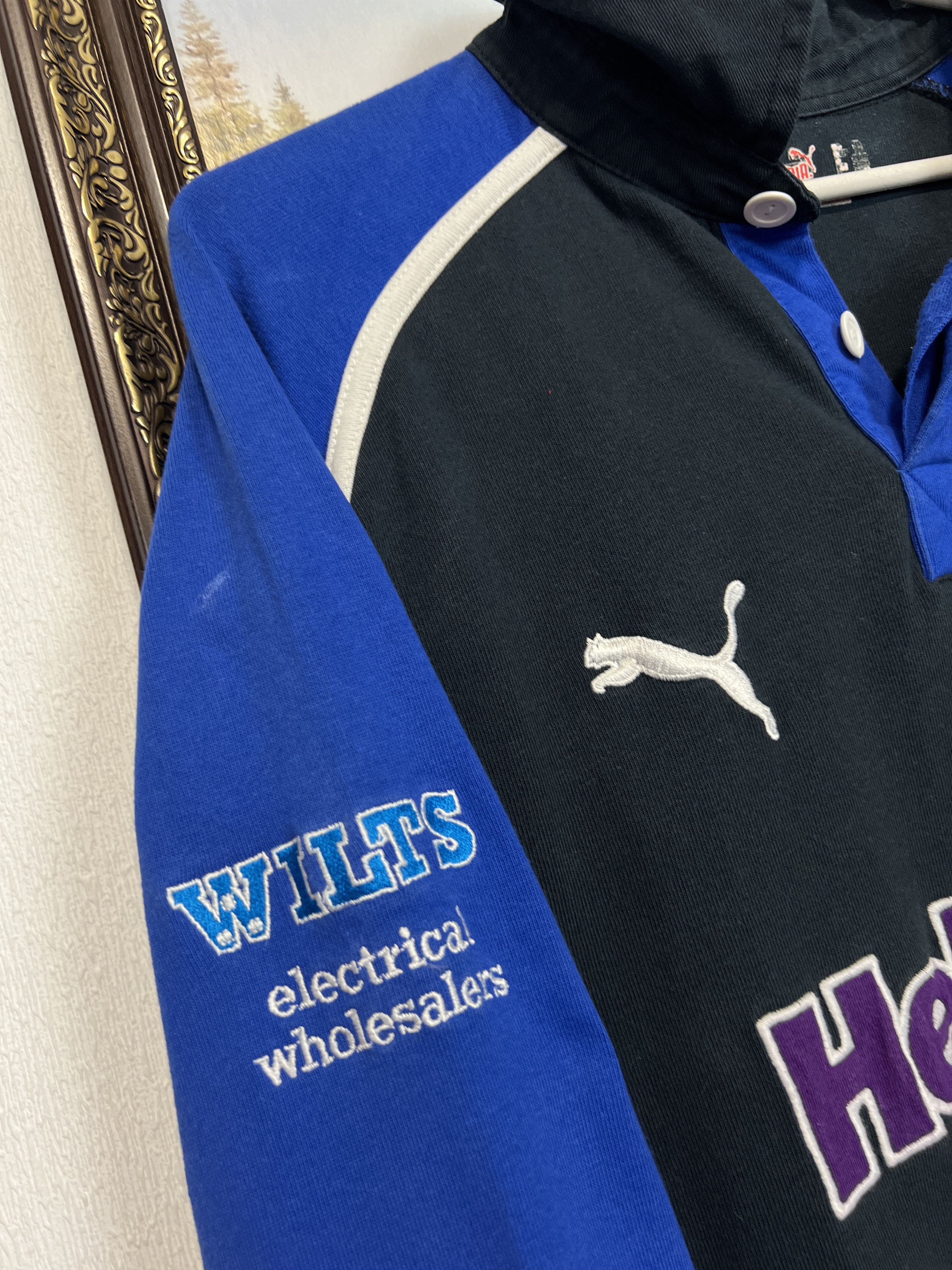 Puma Bath Rugby Union Long Sleeve Jersey Shirt Trikot Rare Size US XL / EU 56 / 4 - 4 Thumbnail