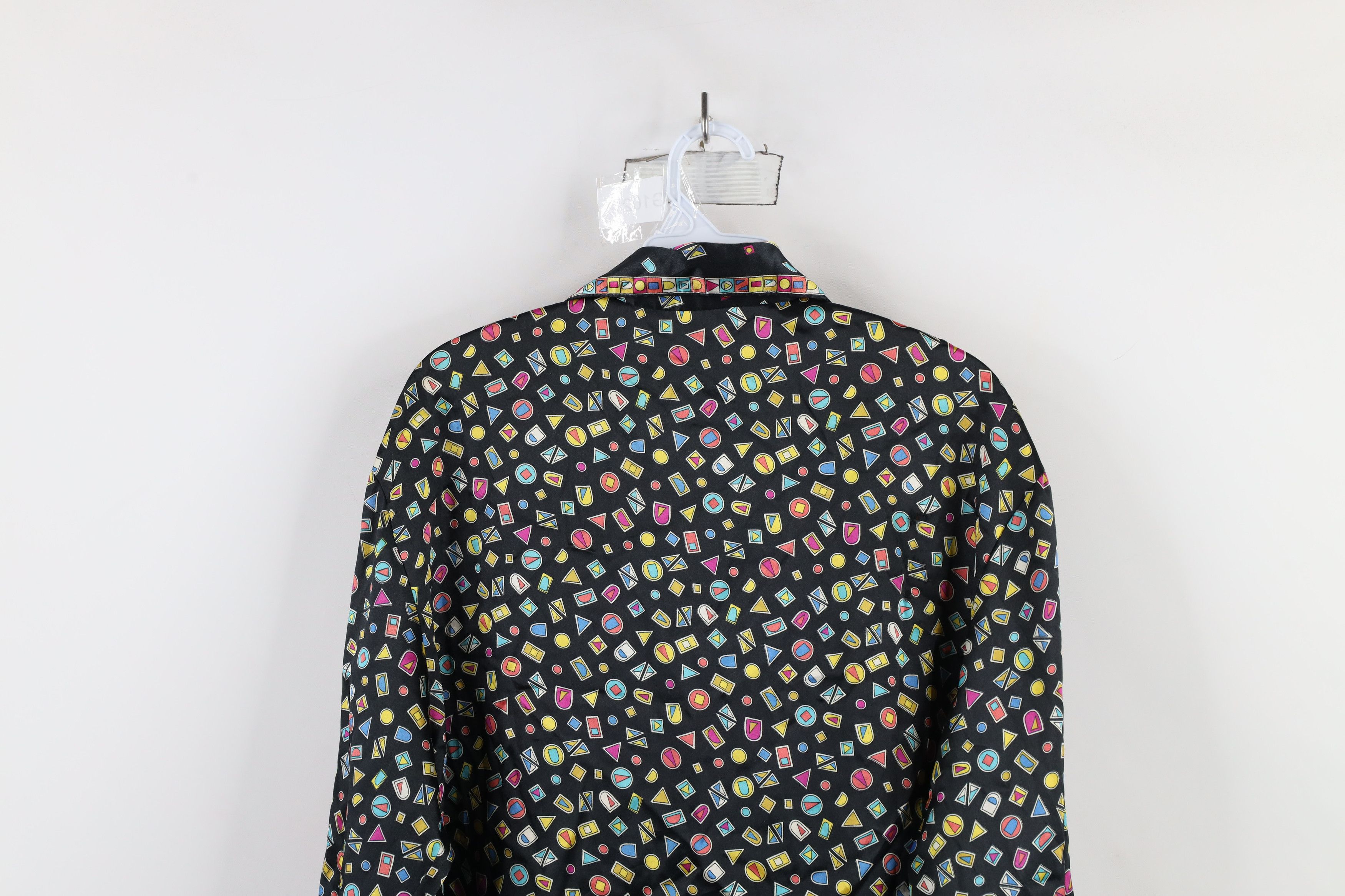 Vintage Vintage 90s Streetwear Geometric Polyester Button Shirt Size M / US 6-8 / IT 42-44 - 9 Thumbnail
