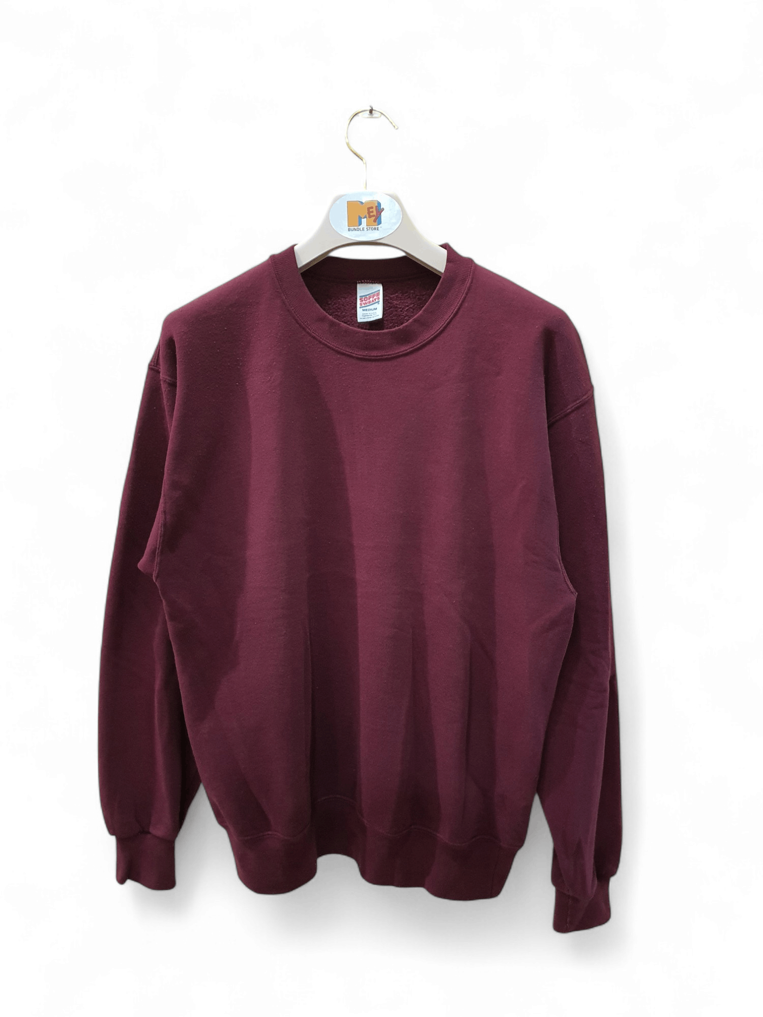 Soffe Vintage Soffe plain burgundy crewneck sweatshirt Size US M / EU 48-50 / 2 - 1 Thumbnail