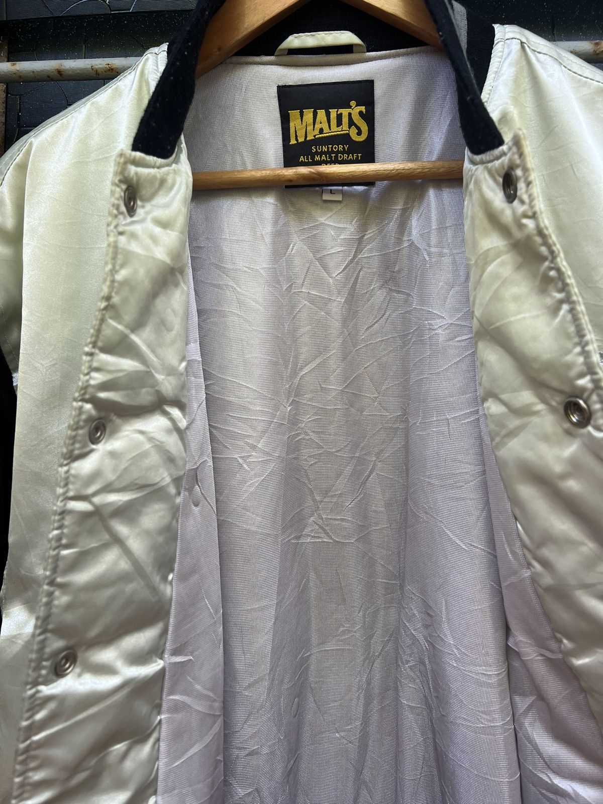 MLB Vintage 90s Malts Baseball Team Bombers Jacket Size US L / EU 52-54 / 3 - 6 Thumbnail