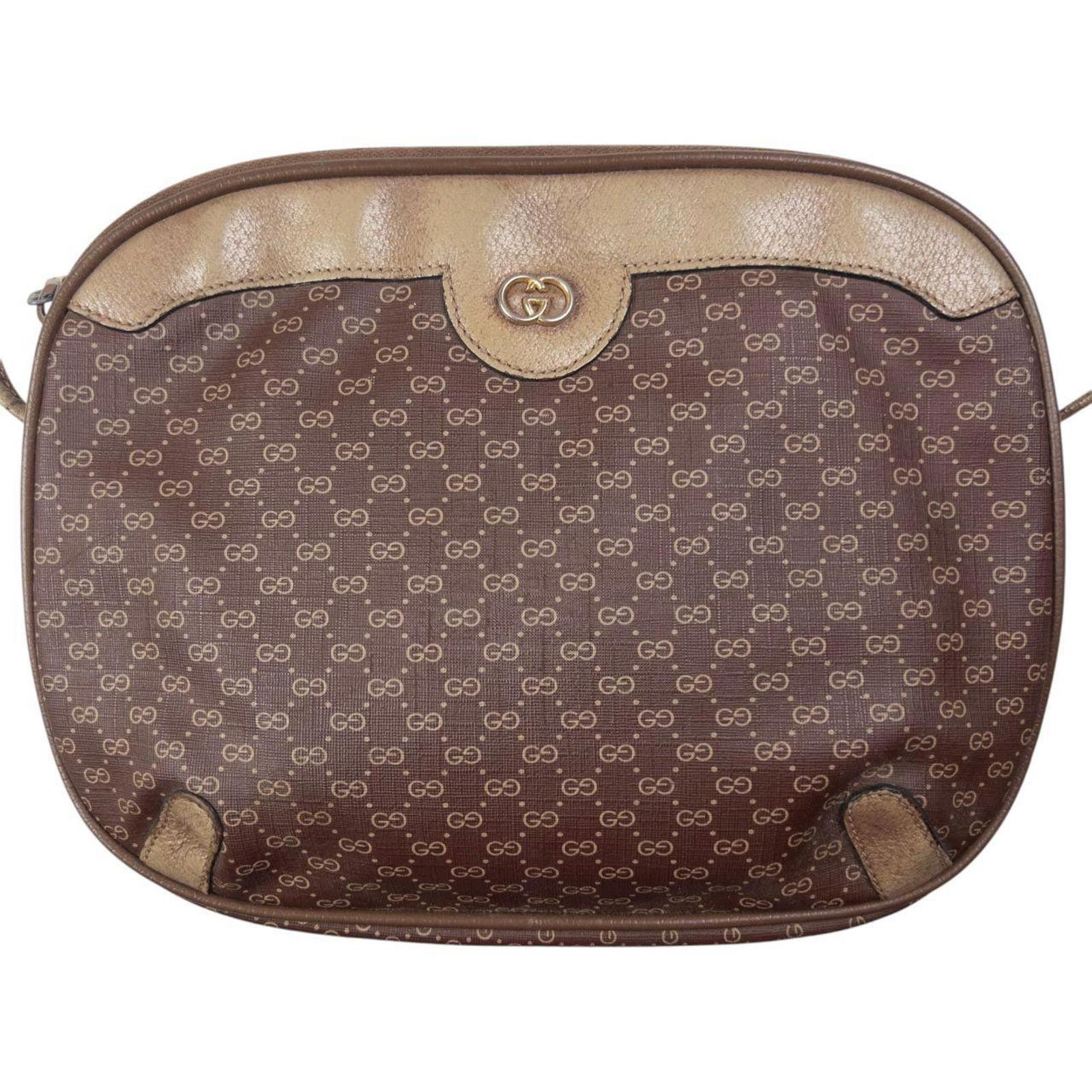 Gucci Vintage Gucci Monogram Leather Shoulder Bag Size ONE SIZE - 1 Thumbnail