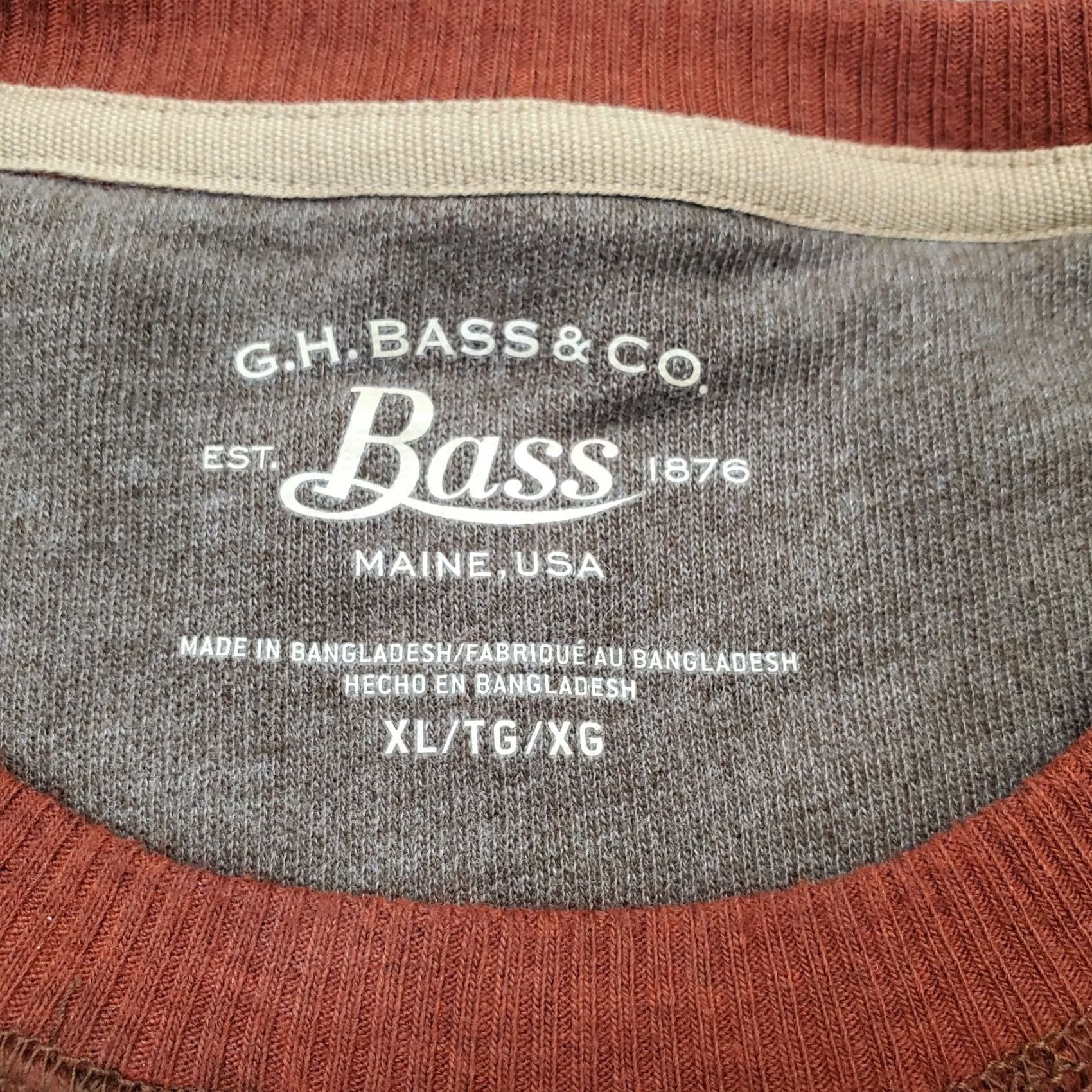 Vintage G.H. Bass & Co. Sweatshirt Mens XL Brown Fleece Lined Long Sleeve Crew Neck USA Sweatshirt Mens XL Brown Lined fleece Crew NeckPullover Vintage: No Size US XL / EU 56 / 4 - 6 Thumbnail
