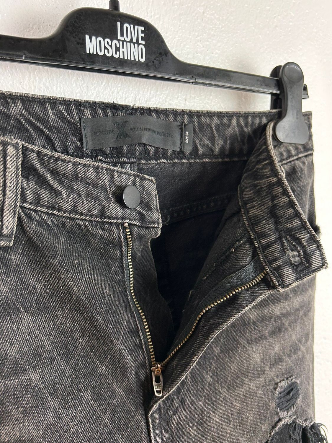 Alexander Wang Alexander Wang Grey Cult Net Straight Let Five Pocket Jeans Size 28" / US 6 / IT 42 - 7 Thumbnail