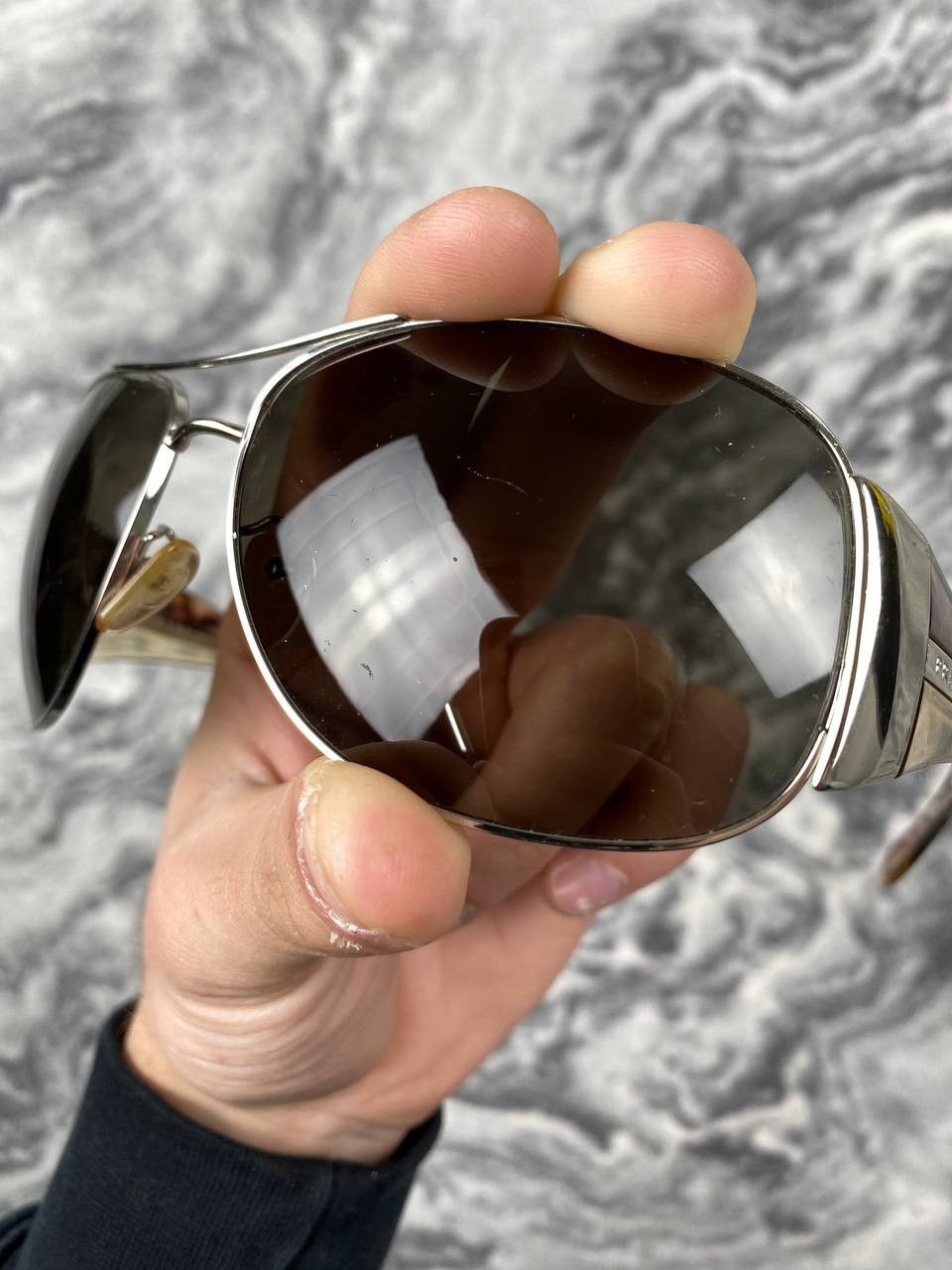 Prada Vintage Prada Sunglasses 2006 Pilot Men SPR75G Size ONE SIZE - 7 Thumbnail