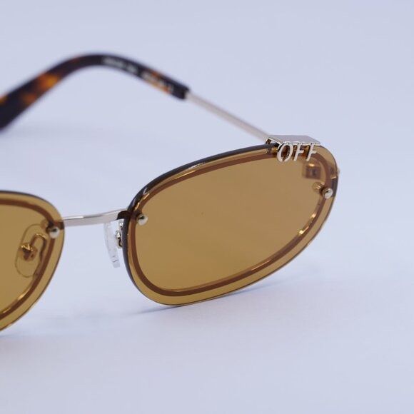 Off-White 🕶️New Off-White OERI13M MIAMI 7662 Sunglasses - Gold Frame Size ONE SIZE - 6 Thumbnail