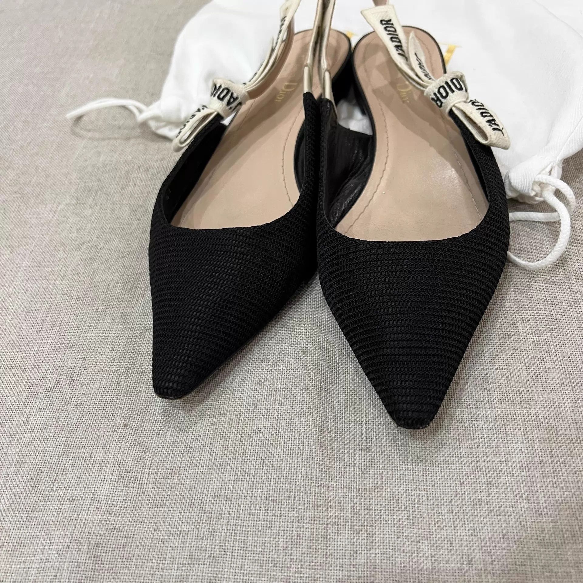 Dior Dior J'Adior Logo Strap Black Flats 39 Size US 8.5 / IT 38.5 - 4 Thumbnail
