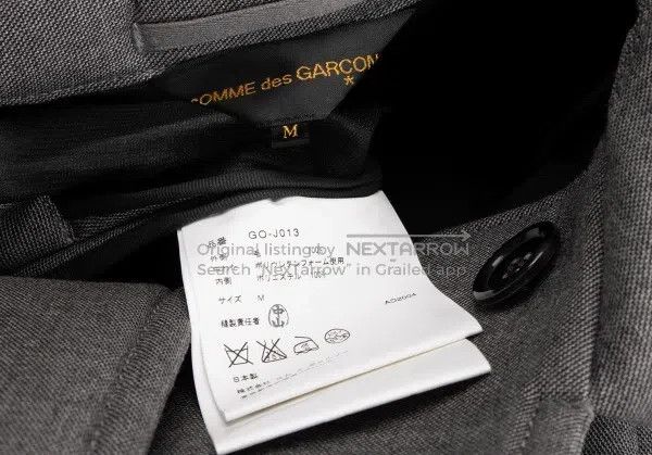 Comme des Garcons Comme des Garcons Grey vintage round neck double-breasted Size M / US 6-8 / IT 42-44 - 9 Thumbnail