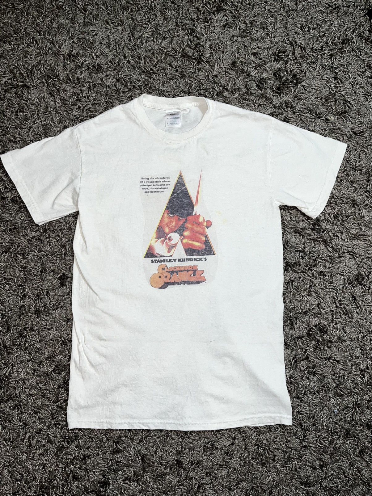 Band Tees × Vintage CLOCKWORK ORANGE MOVIE VNTG COTTON T-SHIRT Size US S / EU 44-46 / 1 - 1 Thumbnail