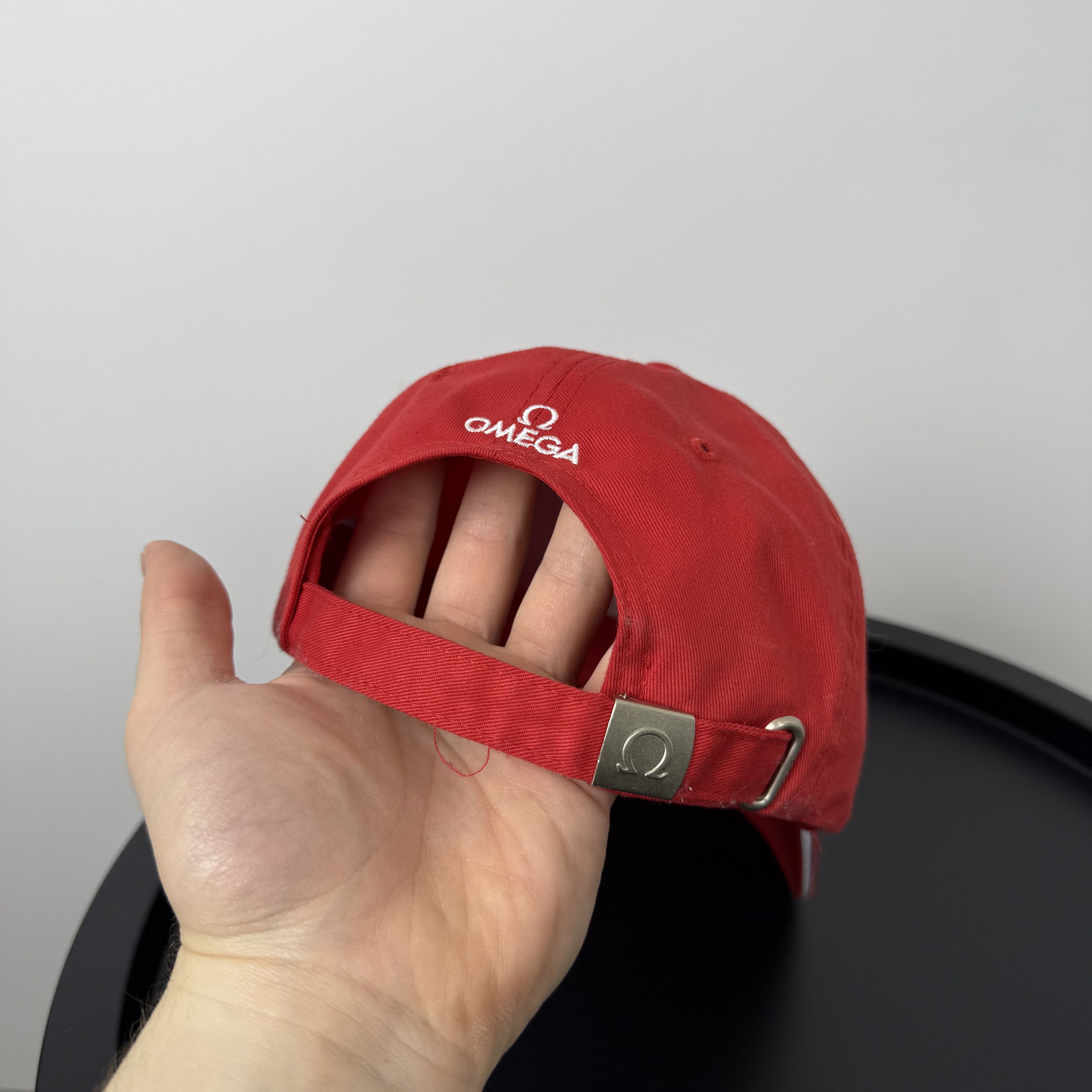 Omega Vintage Omega 90s Watches Logo Red Baseball Cap Hat Size ONE SIZE - 4 Thumbnail