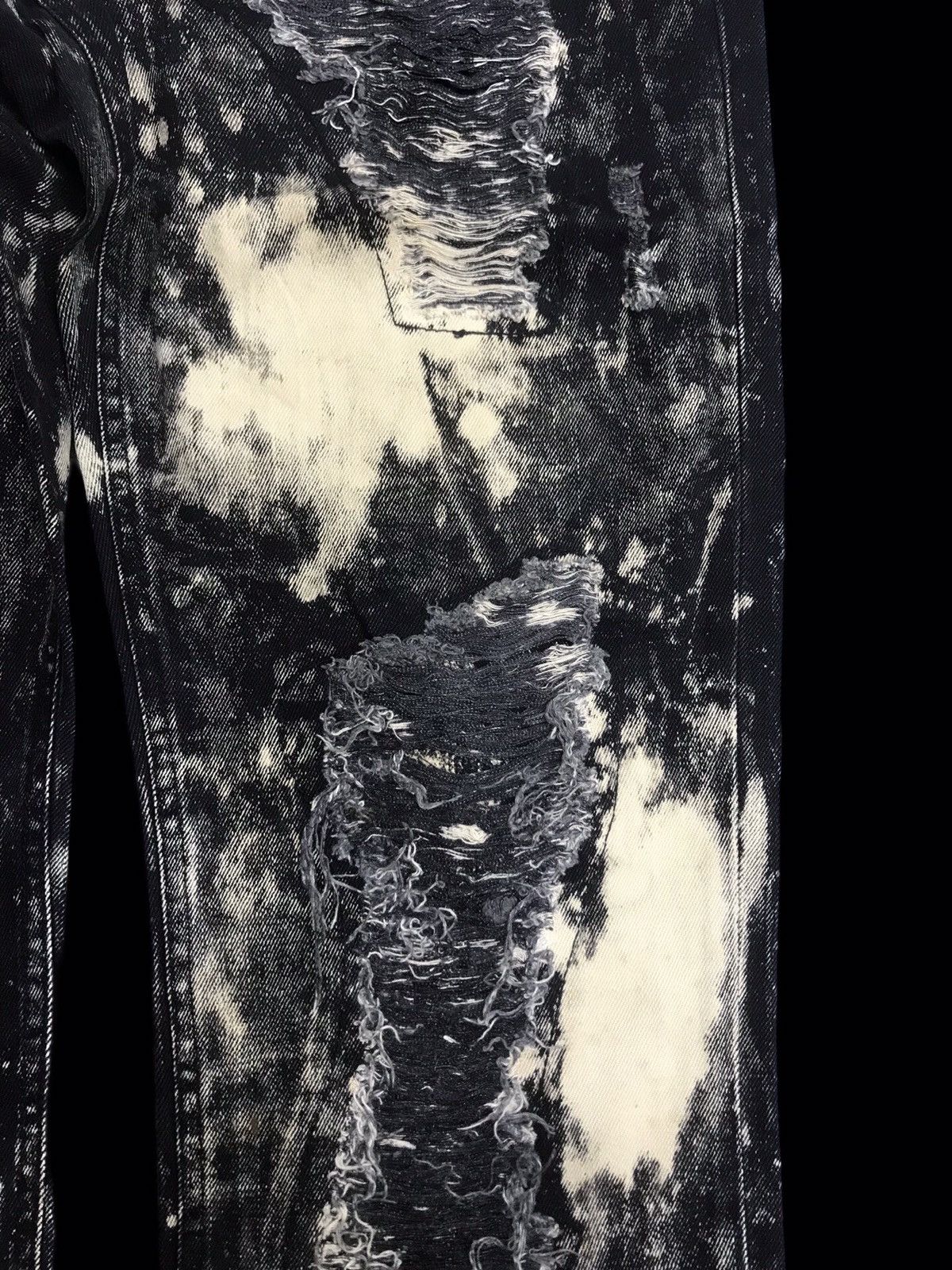Japanese Brand 💥PUNK💥SEX POT REVENGE Japan Heavy Distressed Denim F206 Size US 35 - 5 Thumbnail