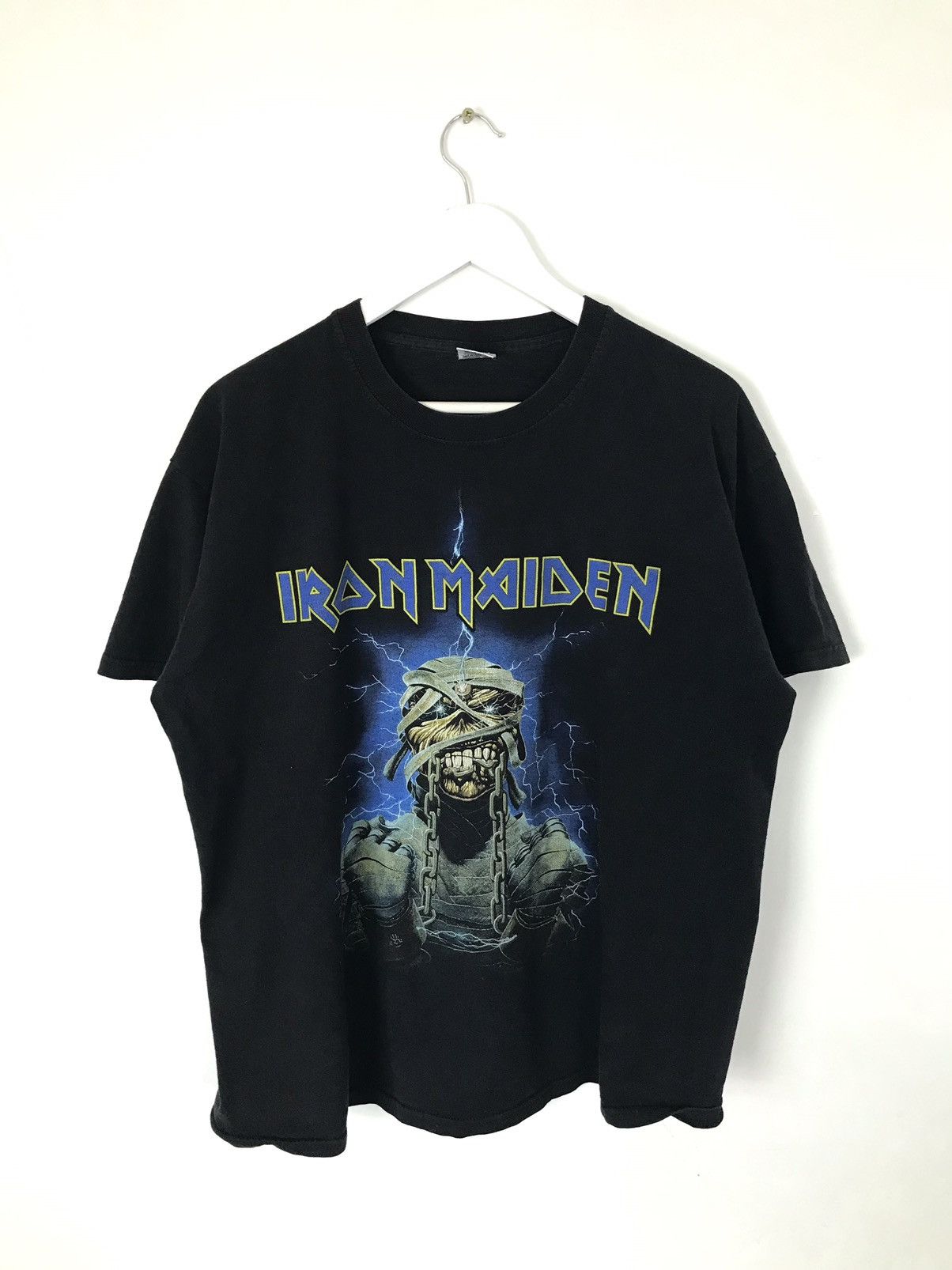 Iron Maiden × Vintage Iron Maiden Skeleton Y2K Big Logo Tshirt,Tee Size US XL / EU 56 / 4 - 3 Thumbnail
