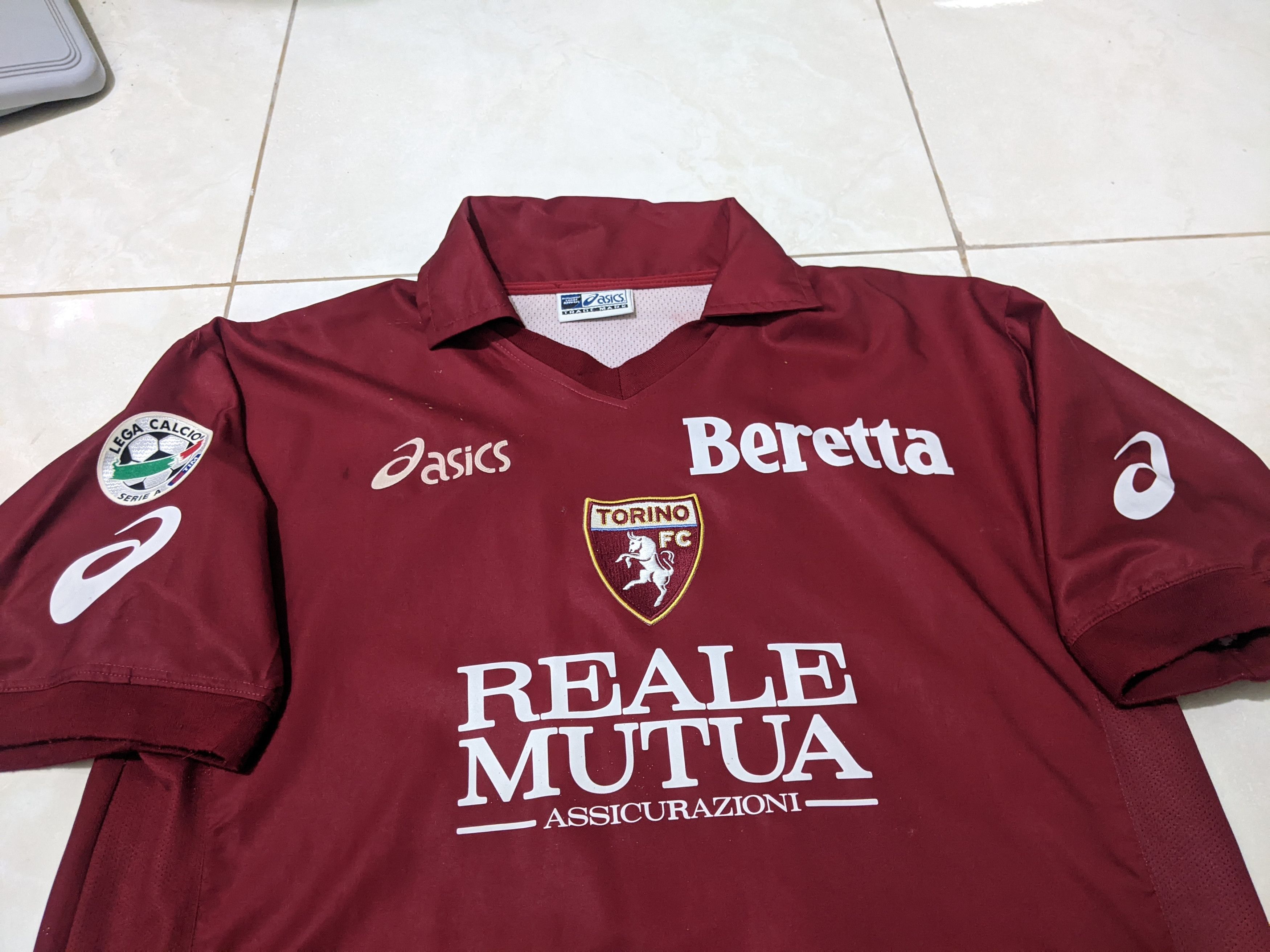 Asics Jersey Torino 2005-07 home recoba football shirt Size US L / EU 52-54 / 3 - 3 Thumbnail