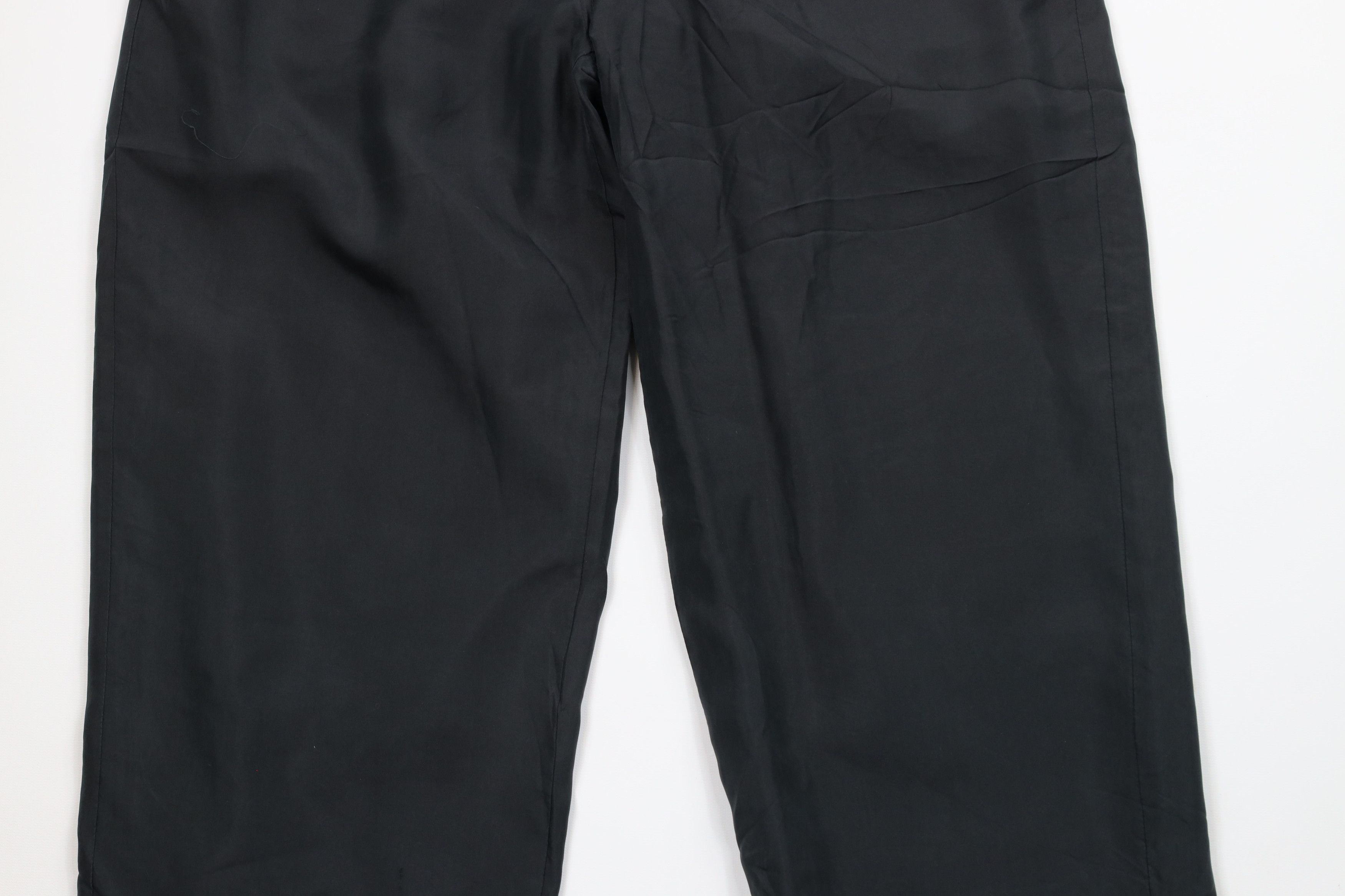 Vintage Vintage 90s Streetwear Blank Silk Tapered Leg Pants Black Size US 34 / EU 50 - 3 Thumbnail