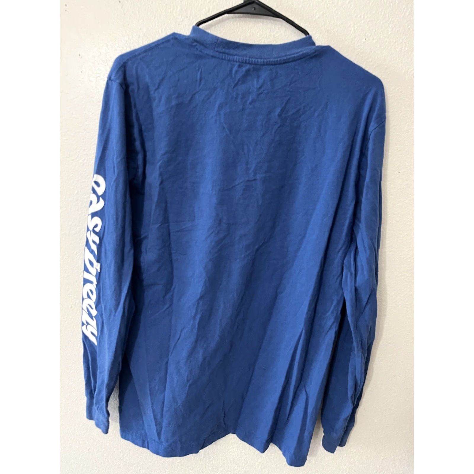 Gap GAP T-Shirt 100% Cotton Long Sleeve Blue Men Small Crew Neck Solid Size US S / EU 44-46 / 1 - 7 Thumbnail