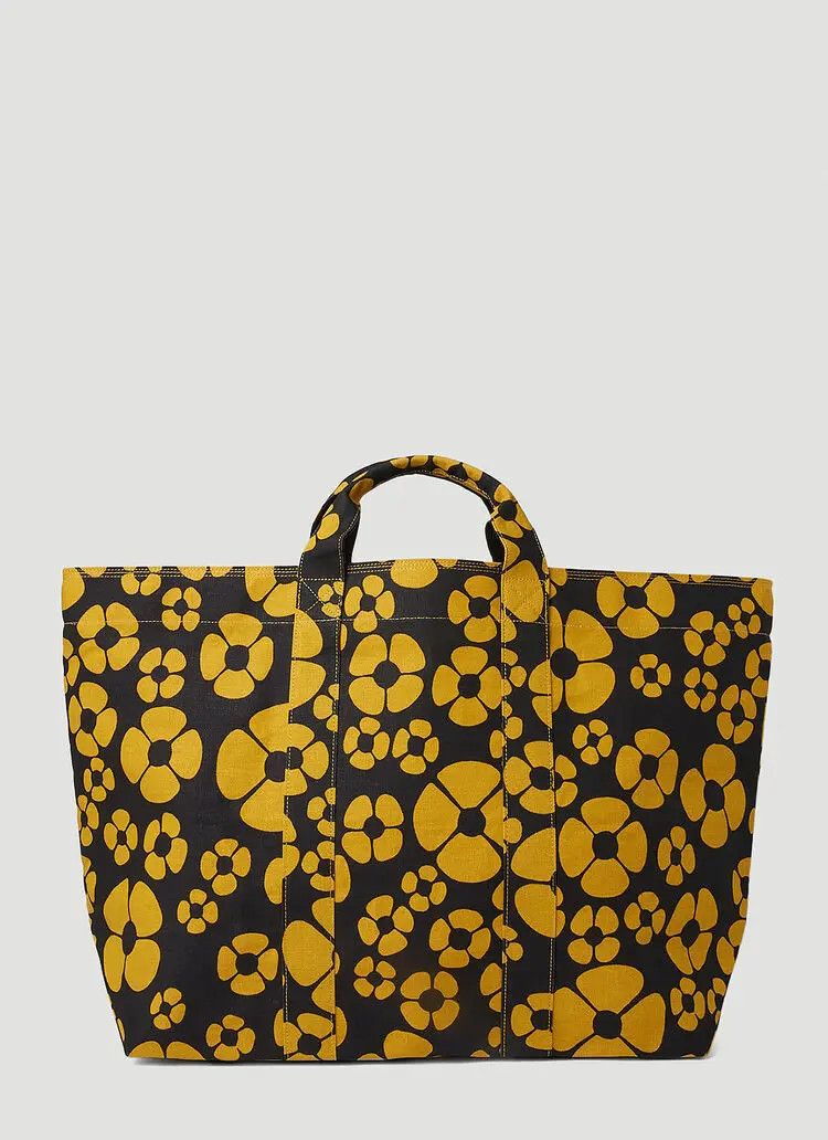 Carhartt Wip × Marni Marni x Carhartt Floral Print Tote SHMP0088U0 P4927 ZO266 Size ONE SIZE - 8 Thumbnail
