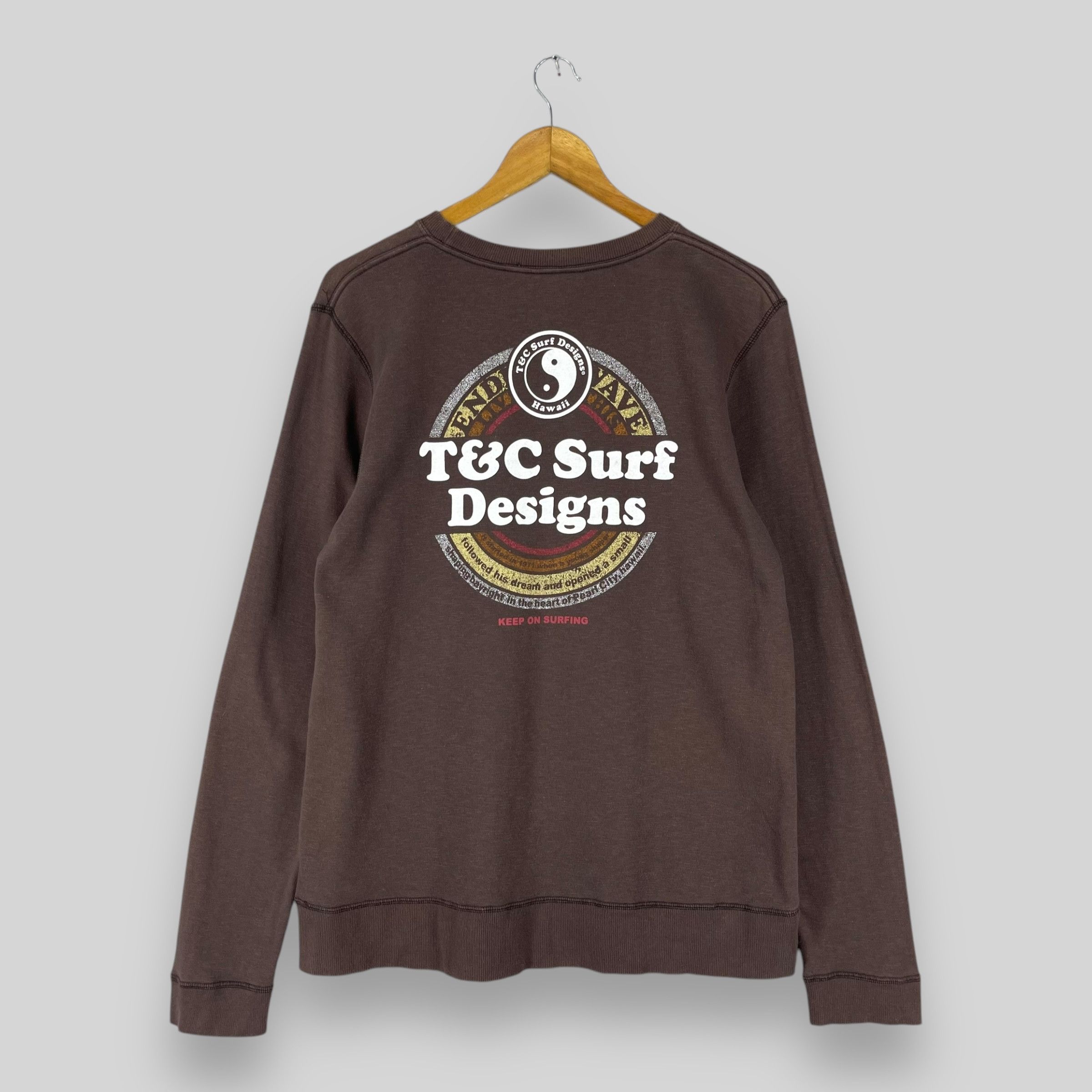 Vintage Vintage Town And Country Surf Back Hit Sweatshirt Size M / US 6-8 / IT 42-44 - 1 Thumbnail