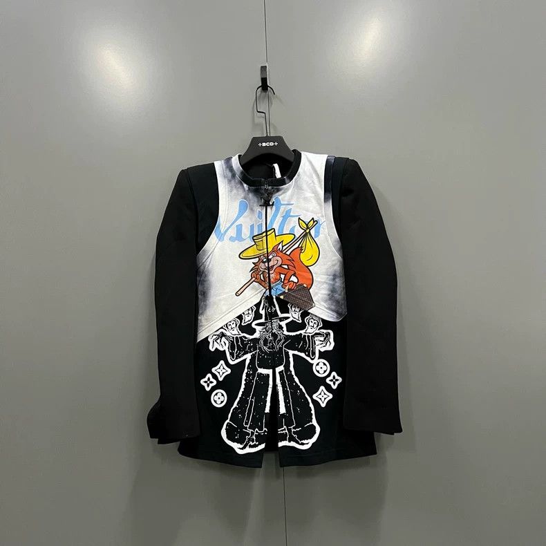 Louis Vuitton Louis Vuitton Cartoon print jacket Size US S / EU 44-46 / 1 - 1 Thumbnail