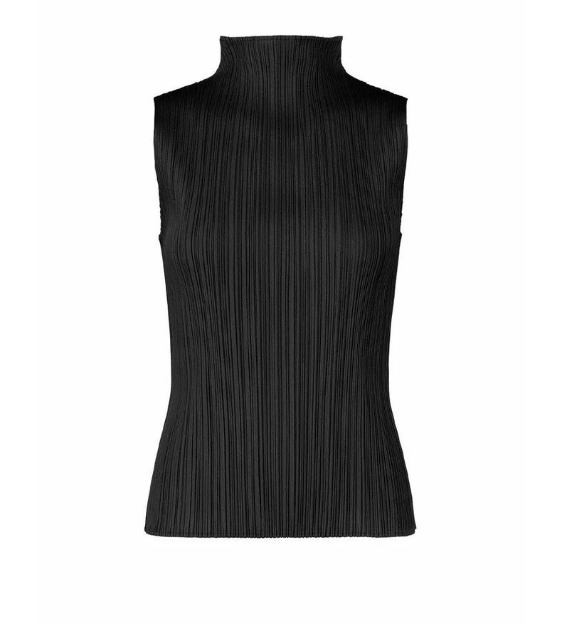 Issey Miyake Issey Miyake size:3 Black pleated vest Size M / US 6-8 / IT 42-44 - 1 Thumbnail