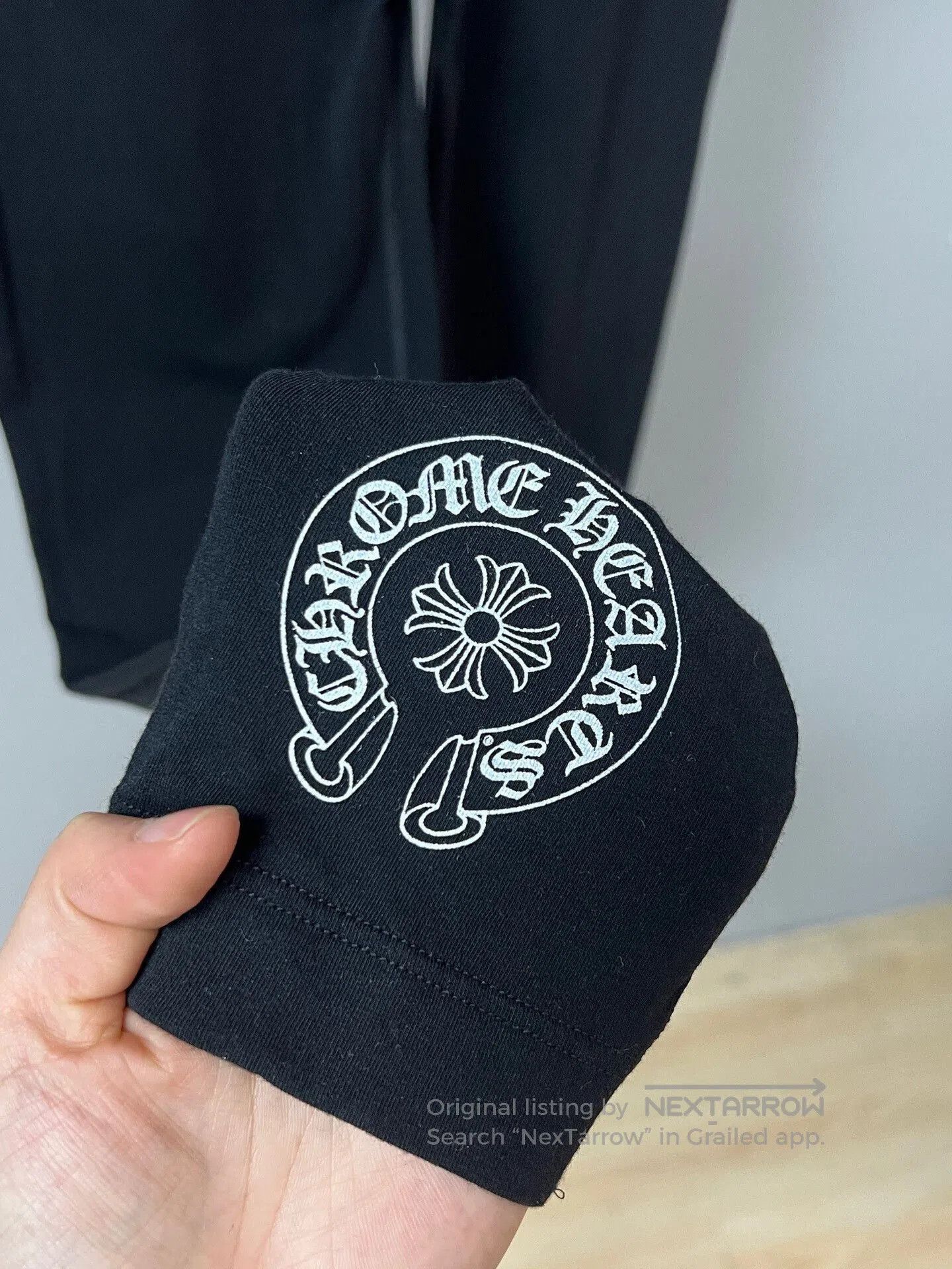 Chrome Hearts Black Yoga Pants Size L.