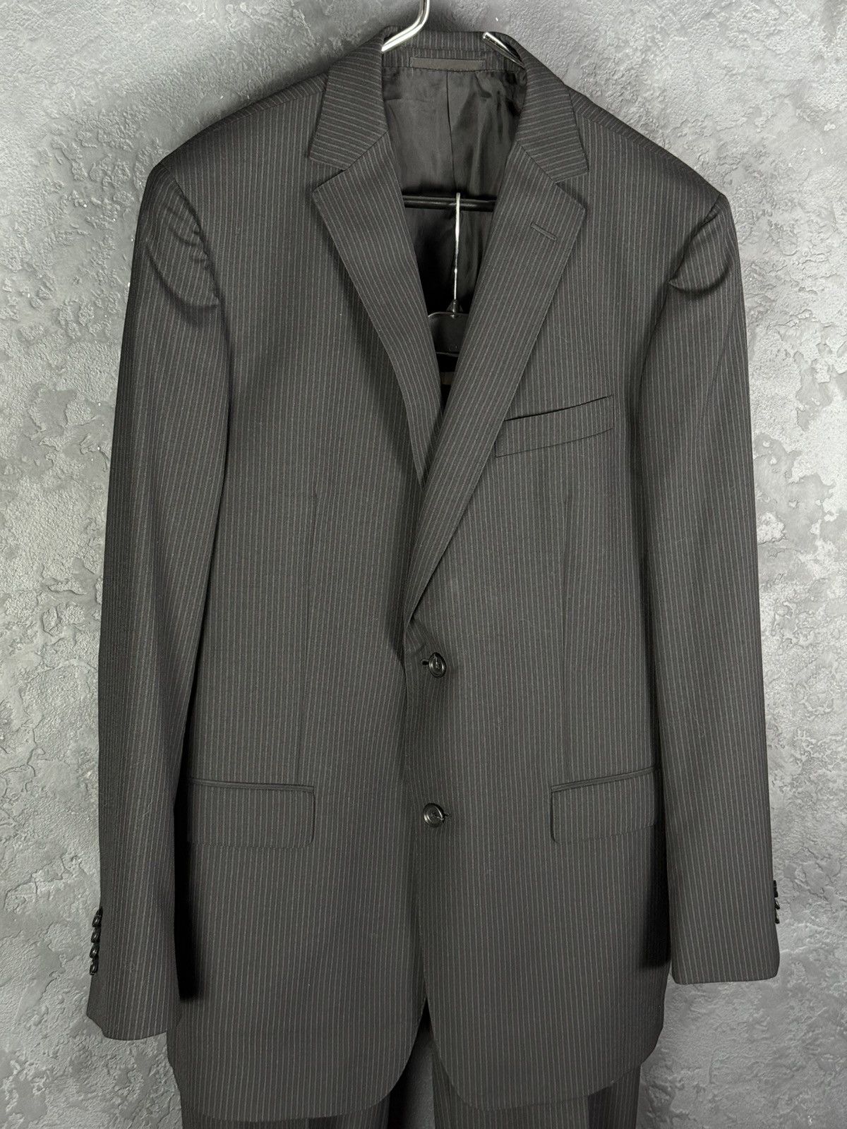Z Zegna Z Zegna City Luxury Wool Stripped Men’s Suit 52R Size 52R - 2 Thumbnail