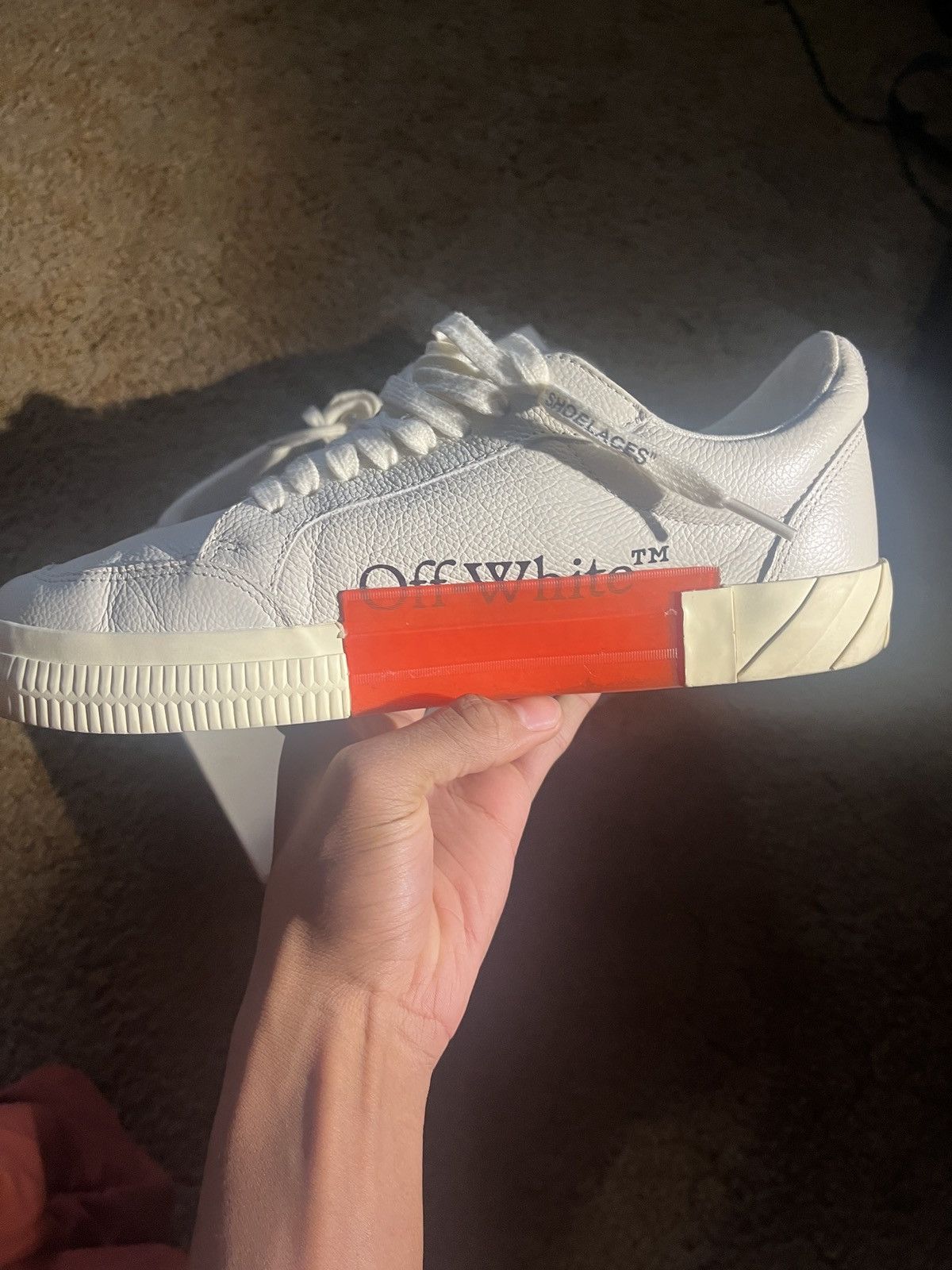 Off-White Off- White Vulcanized ‘Leather’ Size US 10 / EU 43 - 4 Thumbnail