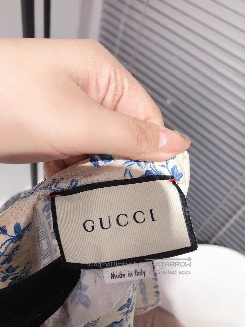 Gucci Gucci Blue rose bud letter print dress Size XS / US 0-2 / IT 36-38 - 6 Thumbnail