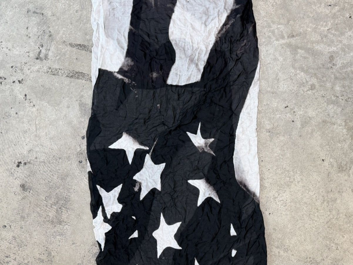 Midnight Studios Midnight Studios Black and White Flag Scarf Size ONE SIZE - 2 Thumbnail