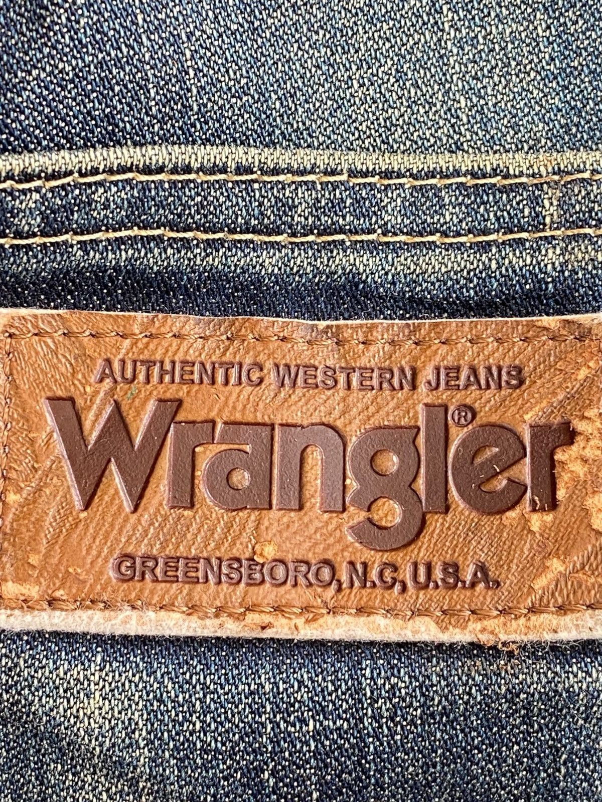 Wrangler Wrangler Mud Wash Whiskered Style Straight Leg Jeans Size US 34 / EU 50 - 11 Thumbnail