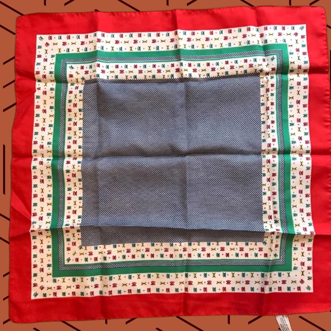Vintage VINTAGE Womens Design Polyester Scarf made in Italy Size ONE SIZE - 1 Preview