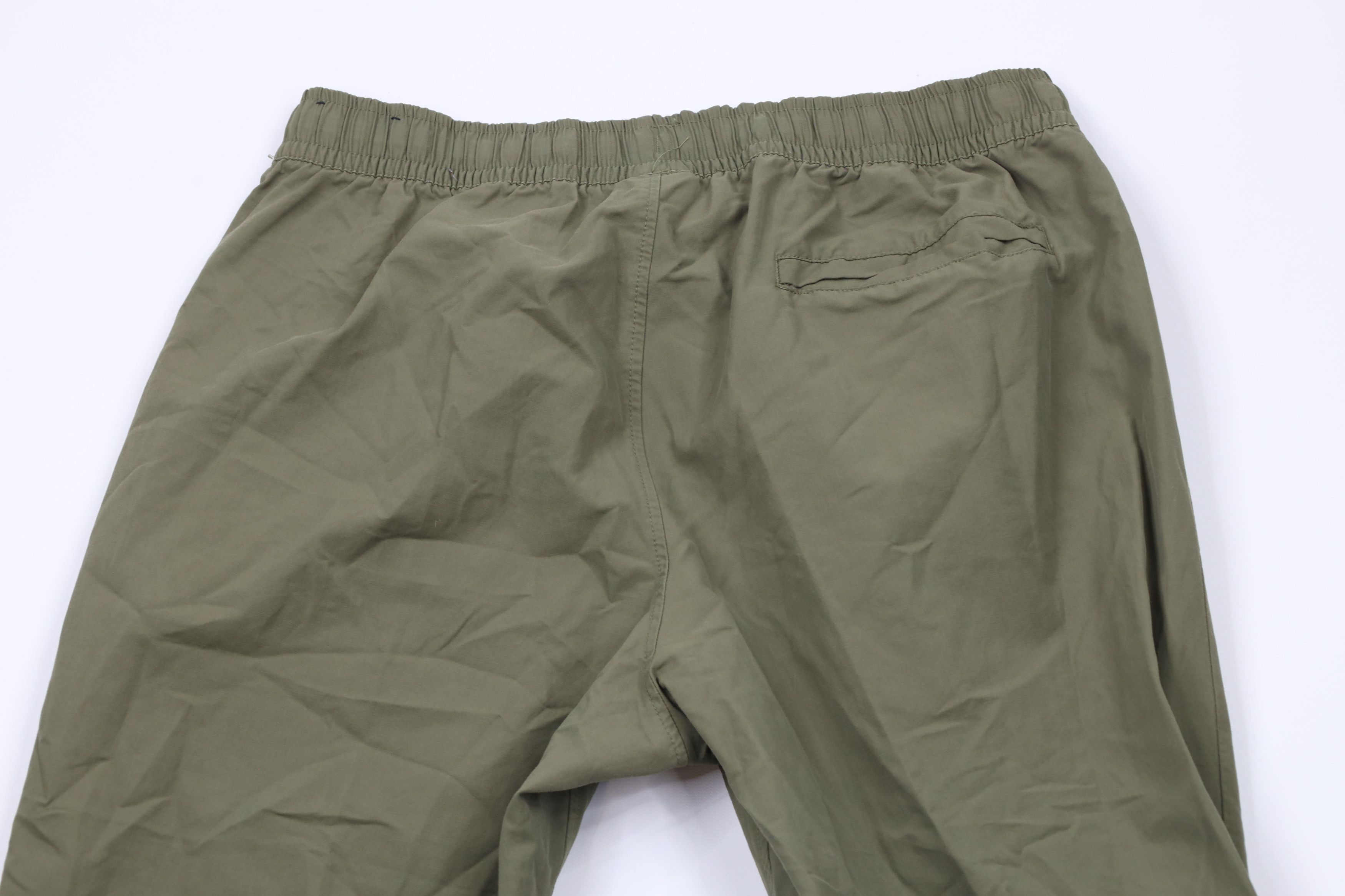 Nike × Vintage Vintage Nike Mini Swoosh Cuffed Joggers Pants Olive Green Size US 36 / EU 52 - 10 Thumbnail