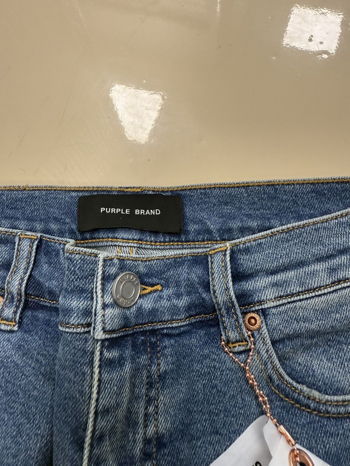 Other Purple Brand 80’s Mid Indigo Jeans Size 26" / US 2 / IT 38 - 4 Thumbnail