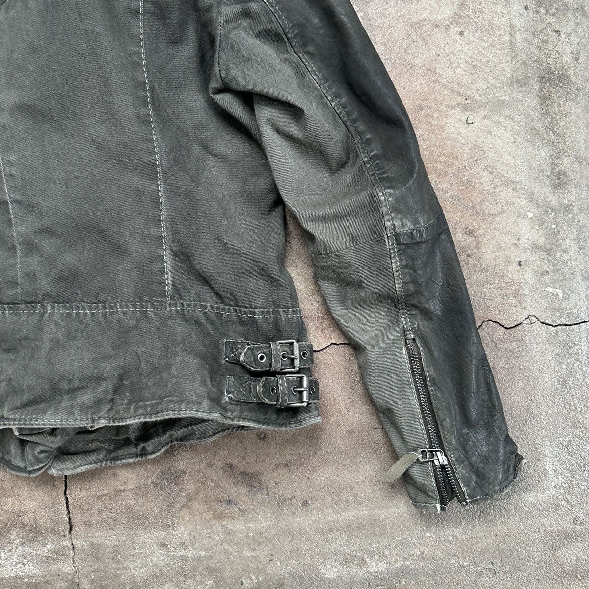 If Six Was Nine Vintage Amy by Amy Vermont Leather/Denim Jacket Size M / US 6-8 / IT 42-44 - 8 Thumbnail