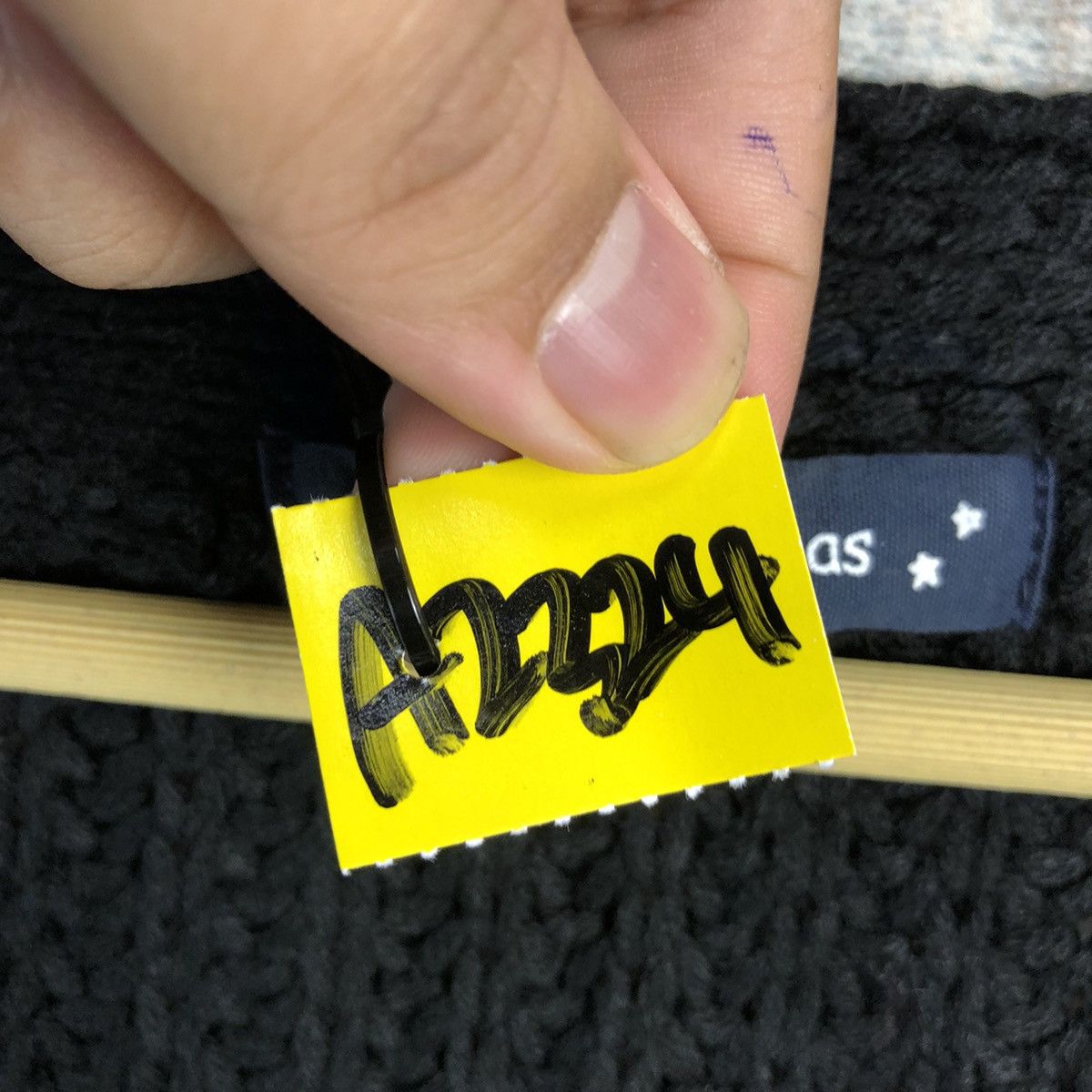 Homespun Knitwear As Know As Black croptop Cardigan Knitwear #A2324 Size L / US 10 / IT 46 - 10 Thumbnail