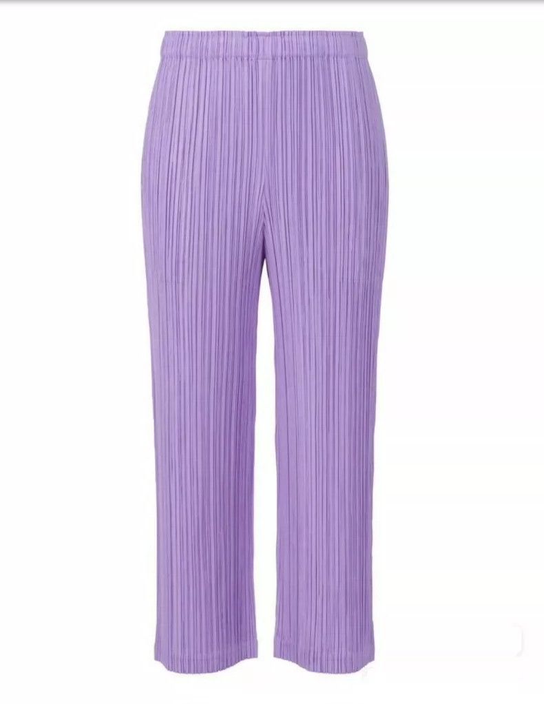 Issey Miyake Issey Miyake size:3 Purple pleated pants Size 42" / US 20 - 1 Thumbnail