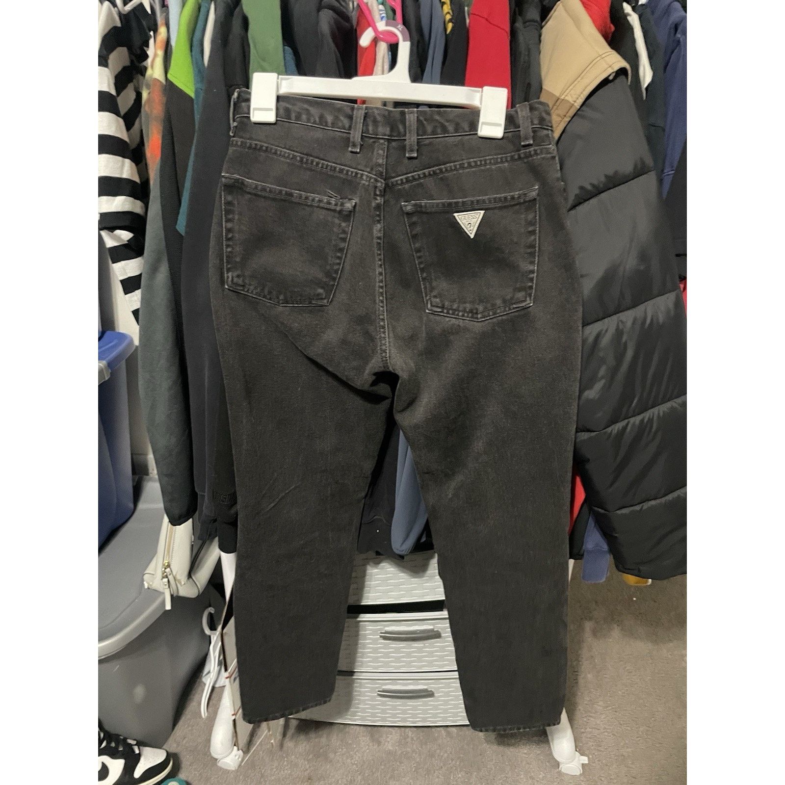 Guess Size 30- VTG Guess Jeans Mens Black Zipper Button Straight Size US 30 / EU 46 - 2 Thumbnail