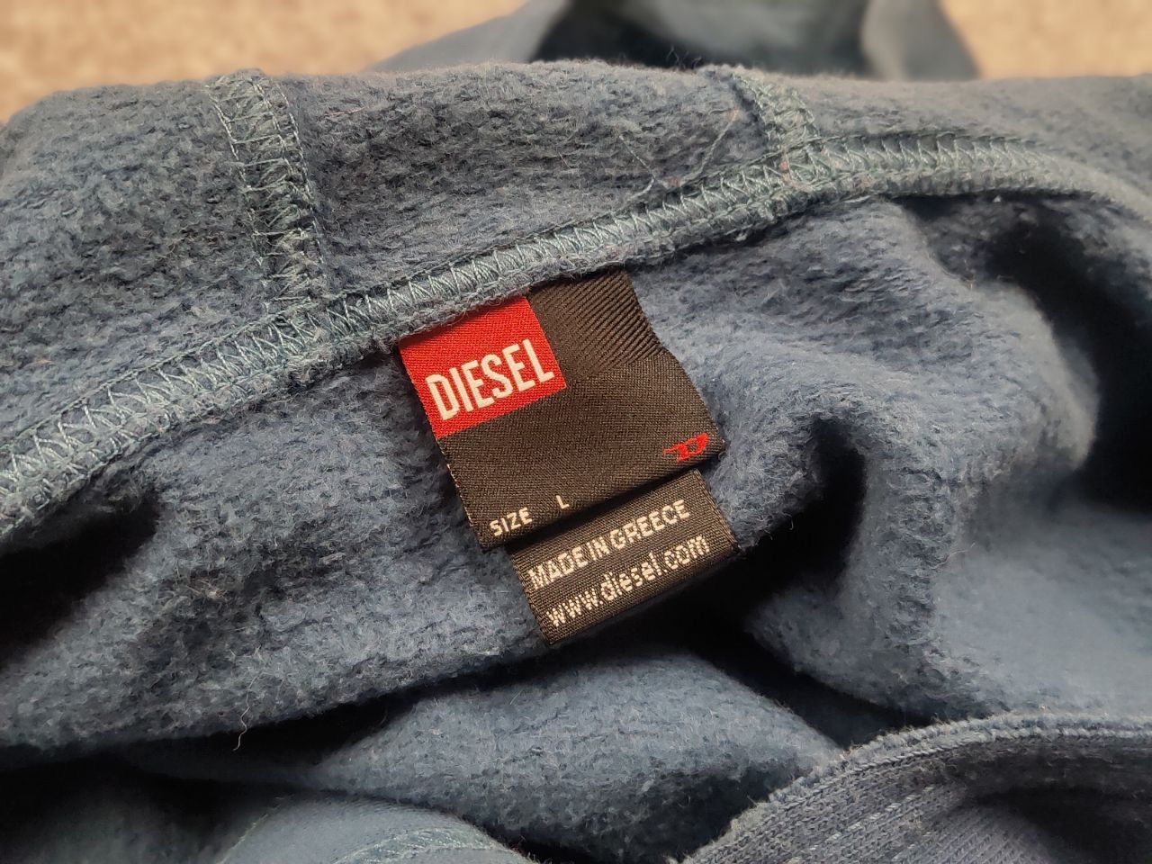 Diesel × Vintage Vintage Diesel Y2K style combination hoodie Long sleeve Size L / US 10 / IT 46 - 13 Thumbnail