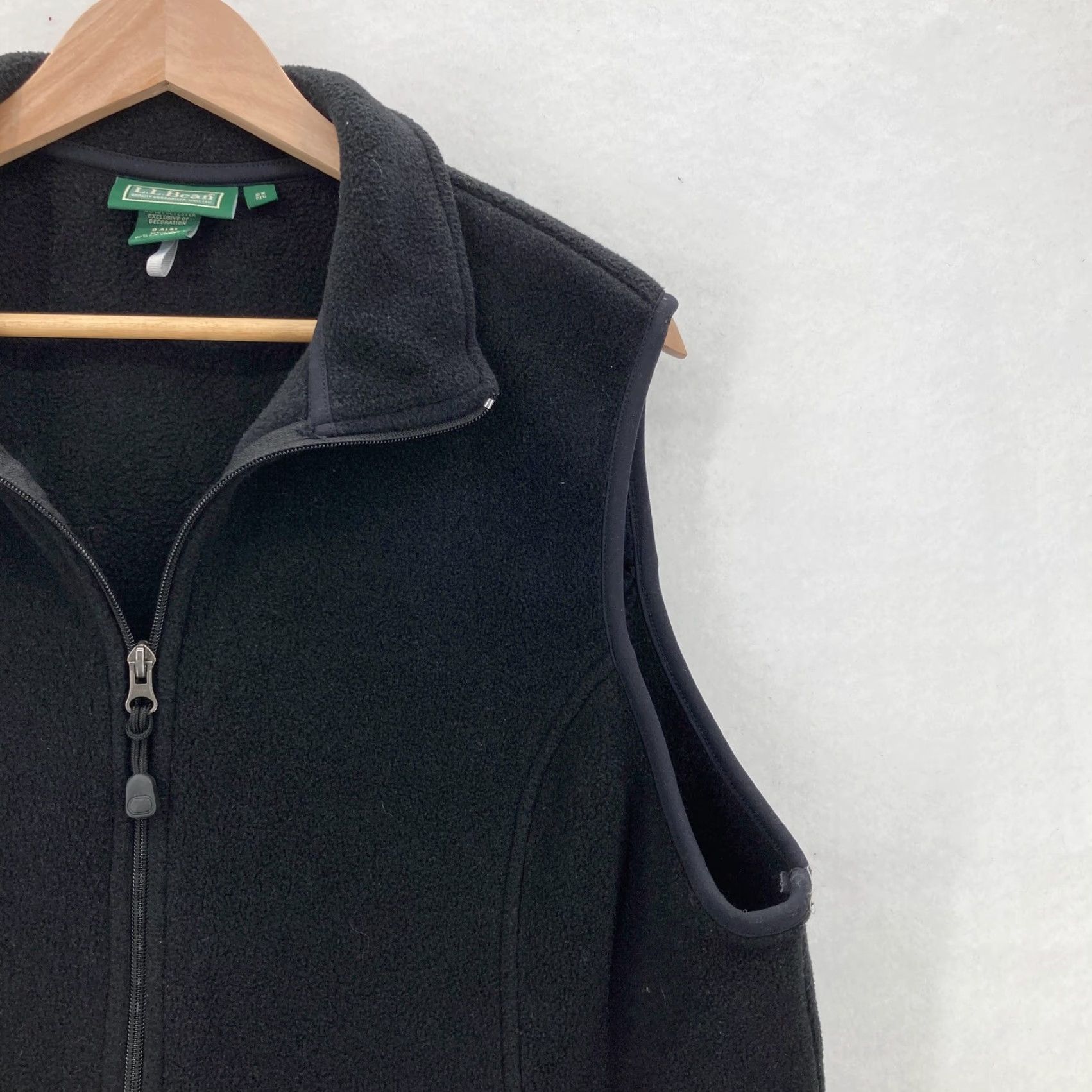 Vintage L.L.Bean Vest Womens 2X Black Polartec Fleece Warm Full Zip Pockets Outdoors Size XXL / US 16-18 / IT 52-54 - 2 Thumbnail