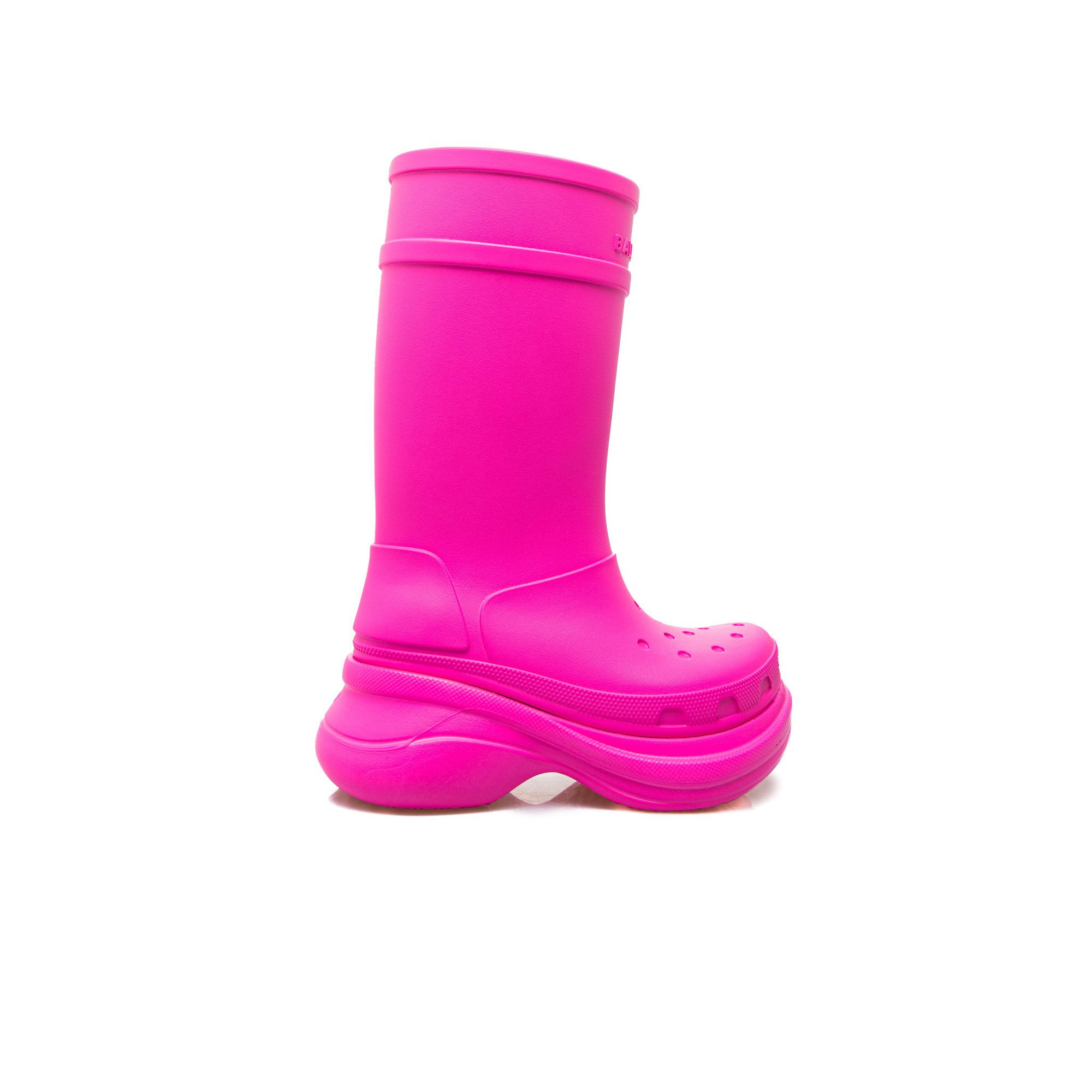 Balenciaga o1mt1gz0824 Crocs Boot in Pink Size US 7 / IT 37 - 1 Thumbnail